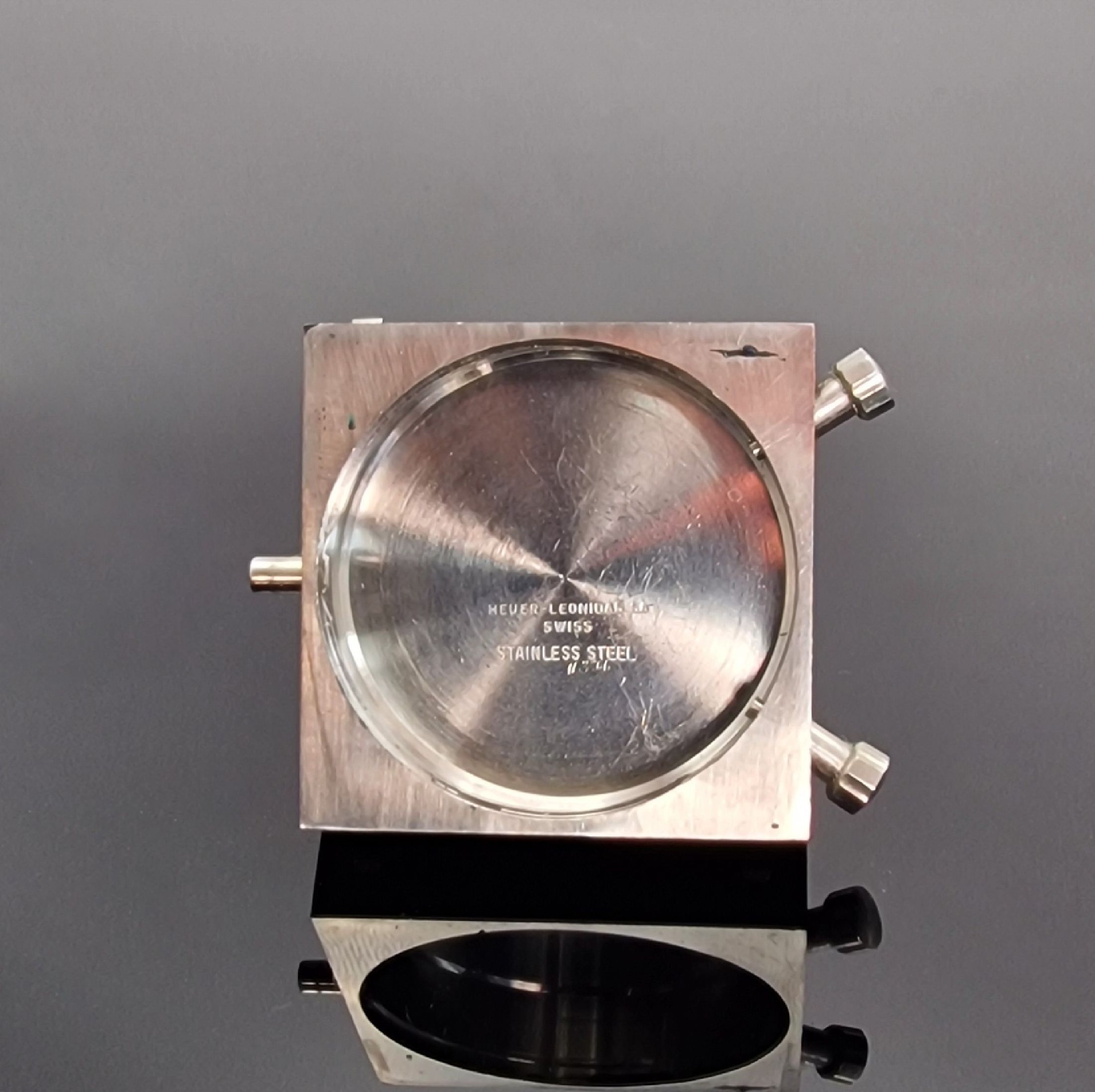 Detail f: HEUER Monaco "Steve McQueen" Herrenarmbanduhr mit Chronograph Referenz 1133, Schweiz um 1972, Automatik, Monocoque-Geh. in Stahl inkl. ...