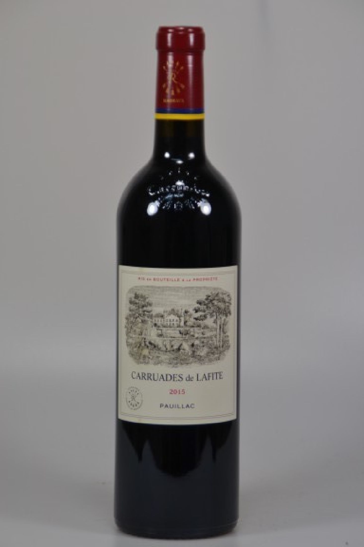 1 Flasche Carruades de Lafite, 2015, Pauillac, 75ml, 12.5% vol., orig. verkorkt und unverkostet, high fill