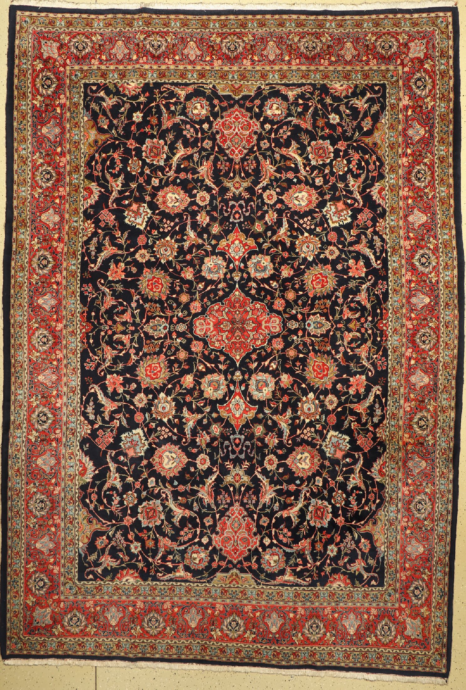 Sarogh fein, Persien, ca. 50 Jahre, Wolle auf Baumwolle, ca. 377 x 260 cm, EHZ: 2(Sehr guter Zustand)