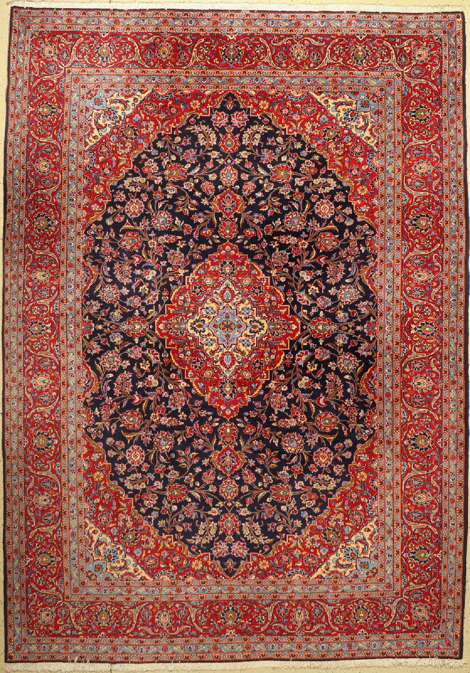Keschan Kork fein, Persien, ca. 50 Jahre, Korkwolle, ca. 358 x 251 cm, EHZ: 2(Sehr guterZustand)