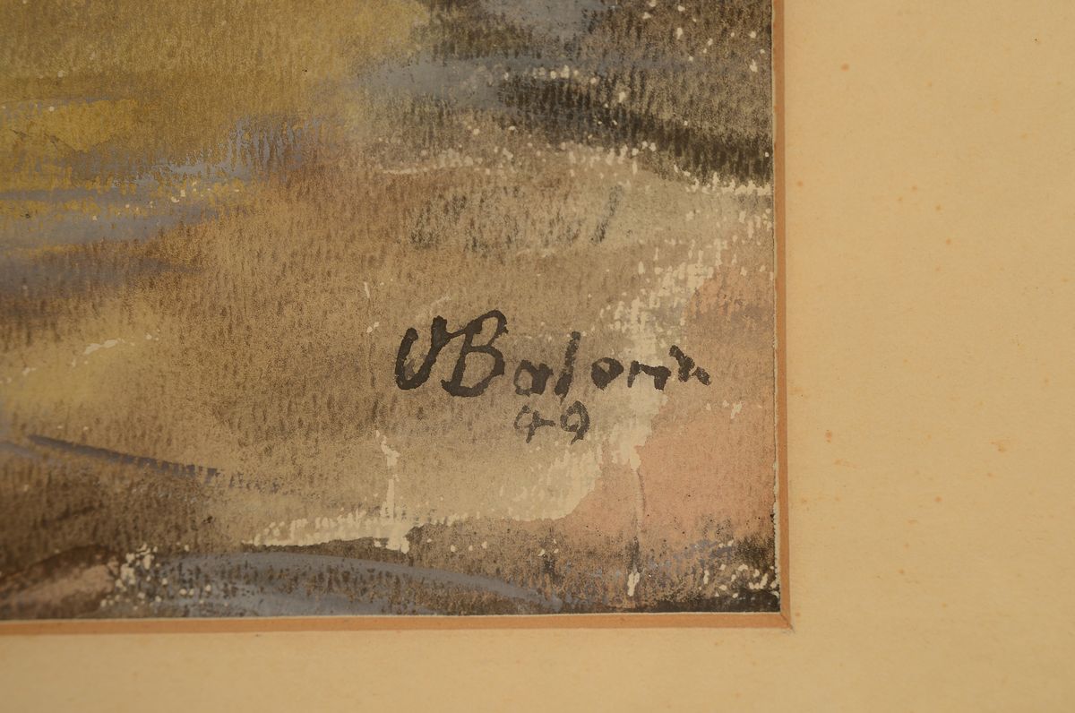 Detail a: Vilem Balarin, 1894 Zabreh bei Hlucin/Mähren - 1978 Hlucin /Tschechoslowakei, 1912-17 Studium an der Akademie in Breslau, Studienreisen nach Berlin, ...