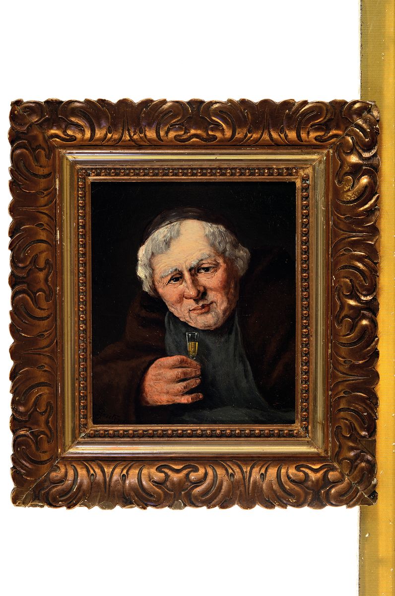 Detail k: Eduard von Grützner, 1846 Groß-Karlowitz/Polen- 1925 München, Studium an der Akademie München bei Karl von Piloty, freundschaftlicher u. ...