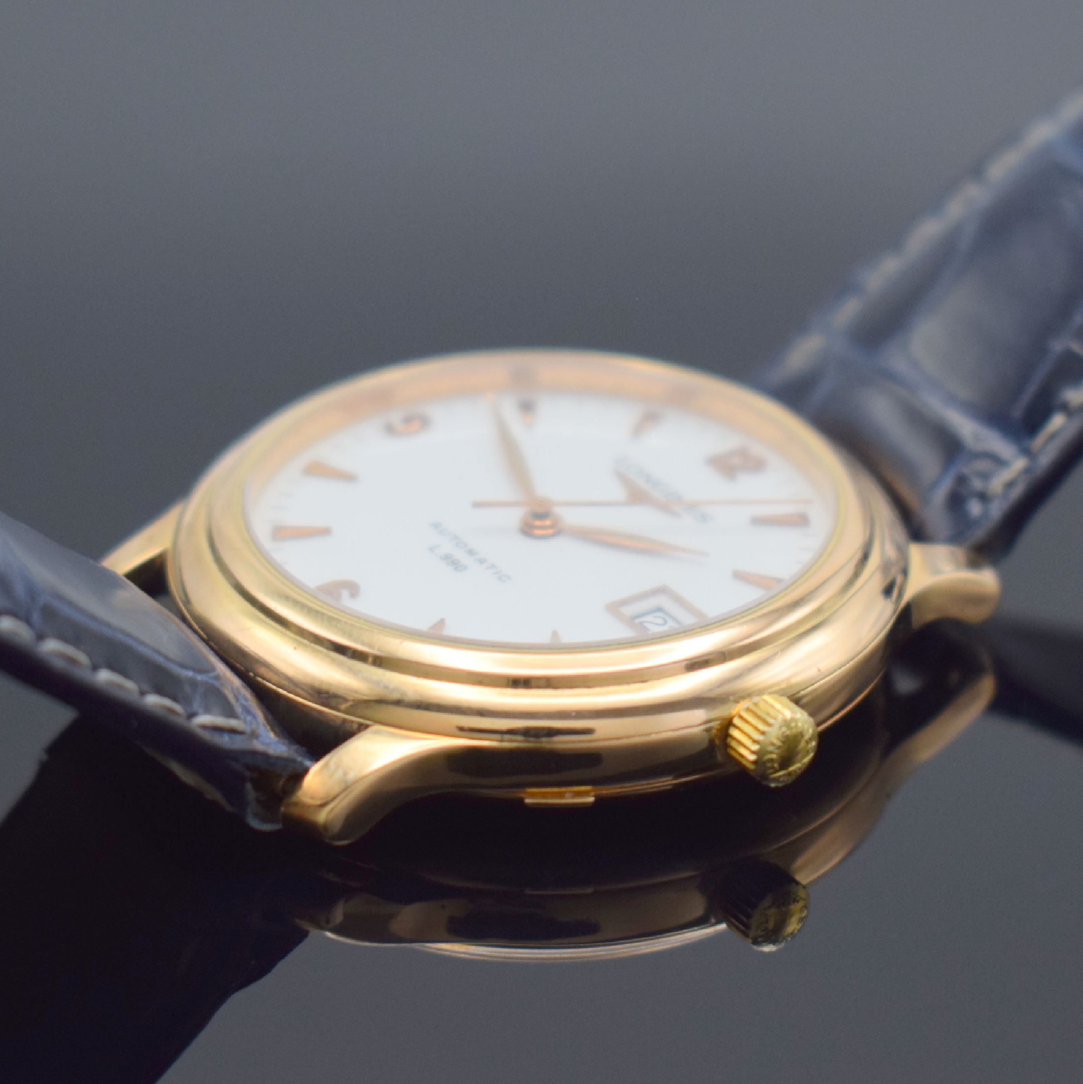 Detail c: LONGINES seltene, auf weltweit 300 Stück limitierte Herrenarmbanduhr in RG 750/000 Referenz L2.630.8.26.2, Automatik, herausgegeben 2001 anl. der 30 ...