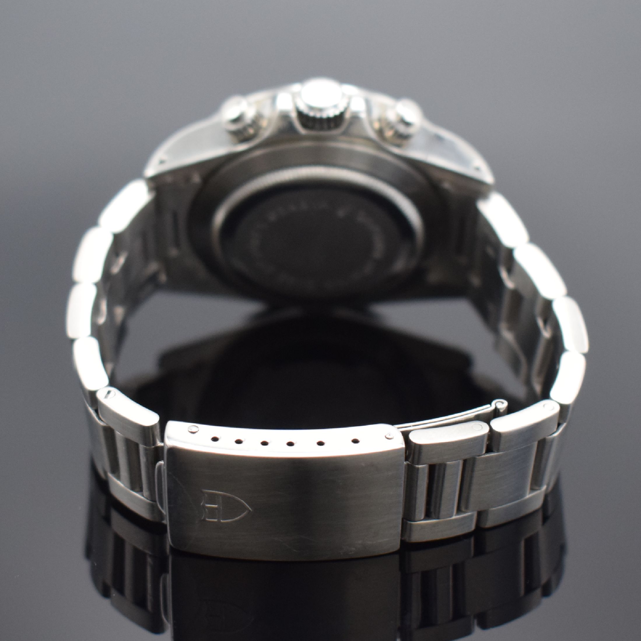 Detail b: TUDOR seltener "Big Block" Armbandchronograph Oysterdate Chrono Time Referenz 79180, Schweiz um 1993, Automatik, im orig. Rolex- Geh., mit ...