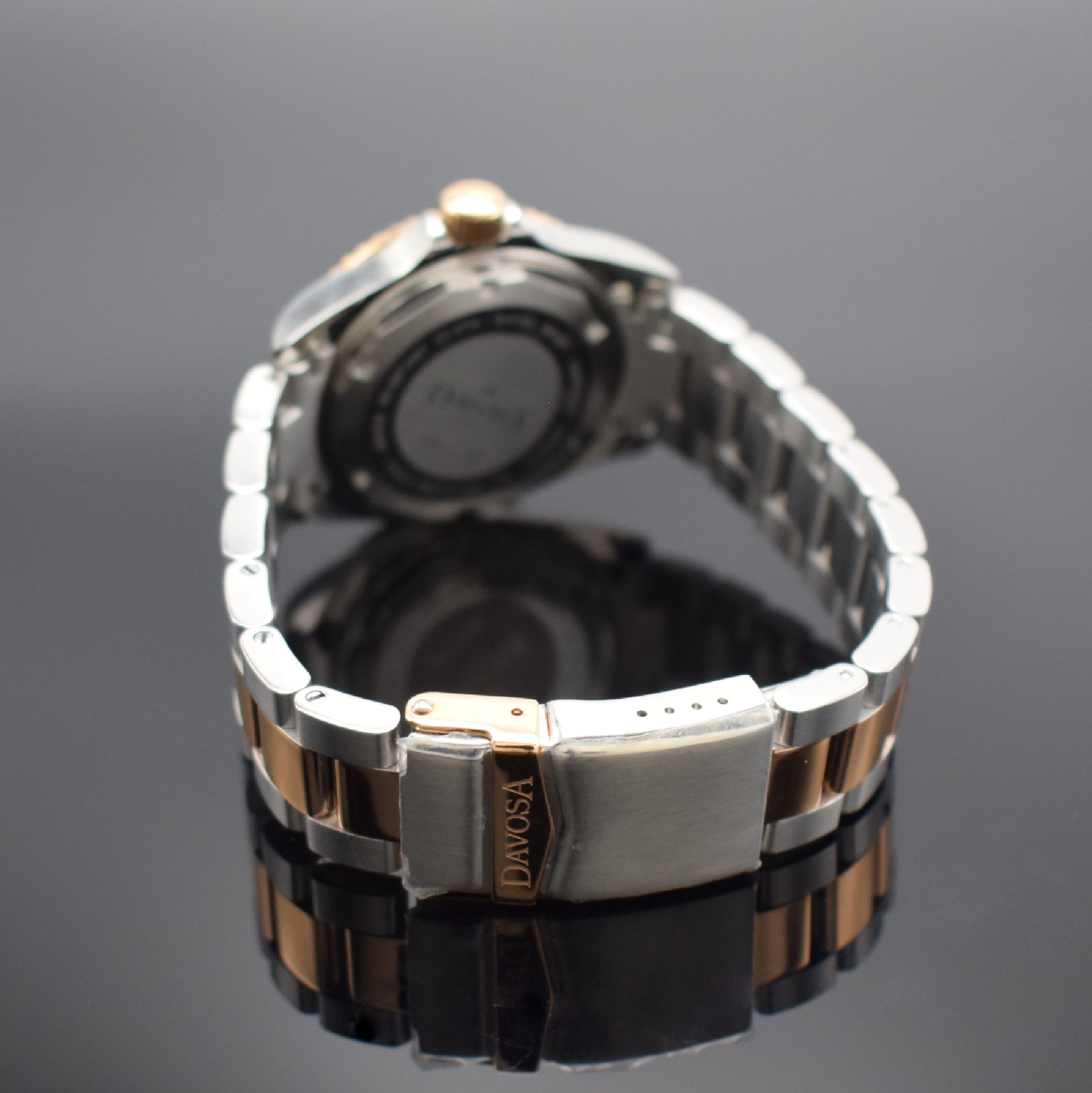 Detail b: DAVOSA Herrenarmbanduhr TERNOS Diver Referenz 1801.2-200, Automatik, Edelstahlgeh. inkl. Gliederband m. Faltschl. & Tauchverlängerung z. T. verg., ...