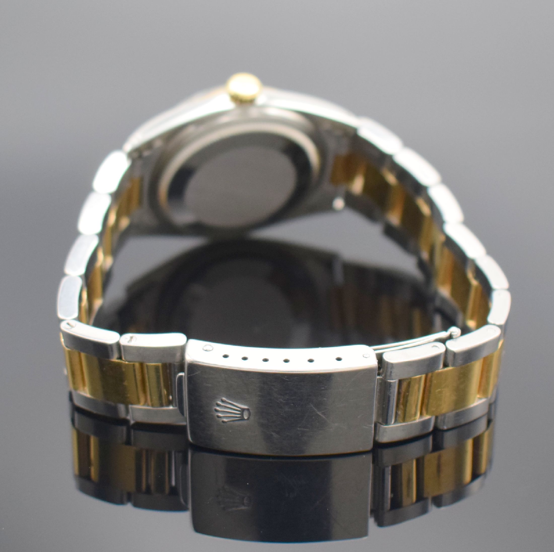 Detail b: ROLEX Herrenarmbanduhr Oyster Perpetual Datejust Referenz 1601, Automatik, Schweiz um 1967, Chronometer der Superlative in Edelstahl/Gold kombiniert ...