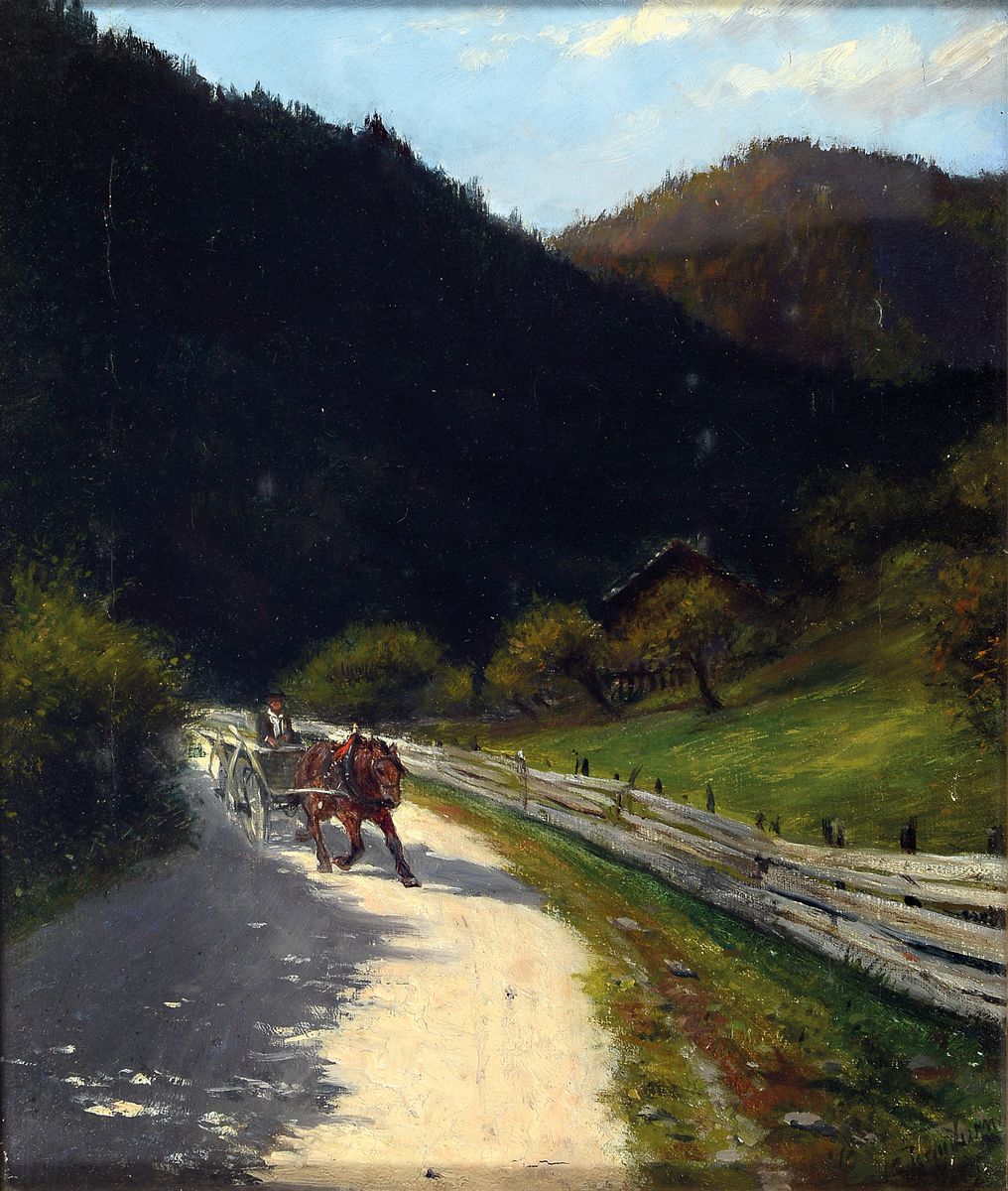 Haakon Jensen Kaulum, 1863 Bergen - 1933, Studium an der Kgl. Kunst- und HandwerksschuleOslo und an der Akademie Berlin sowie bei Eugen Bracht und ...