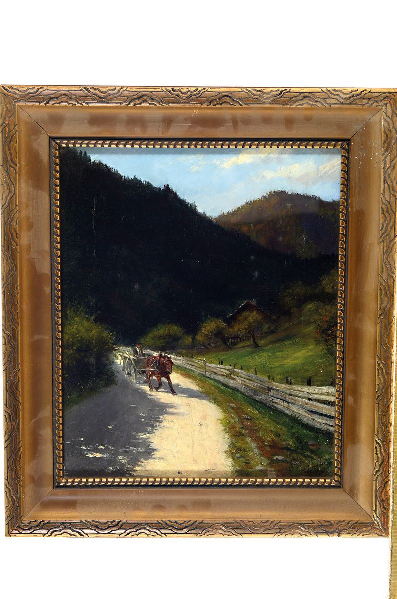 Detail k: Haakon Jensen Kaulum, 1863 Bergen - 1933, Studium an der Kgl. Kunst- und HandwerksschuleOslo und an der Akademie Berlin sowie bei Eugen Bracht und ...
