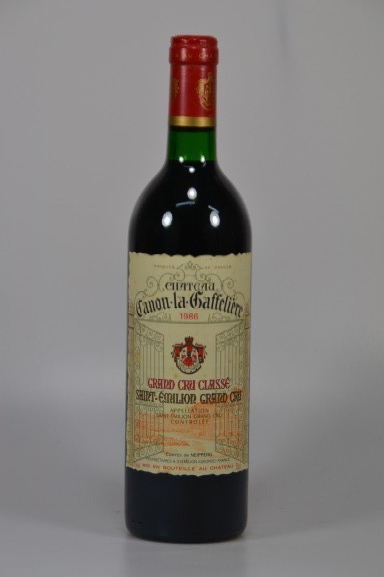 1 Flasche, 1986 Chateau Canon-la-Gaffeliere,Saint-Emilion Grand Cru, 750ml, 13% Vol., intoNeck, unverkostet
