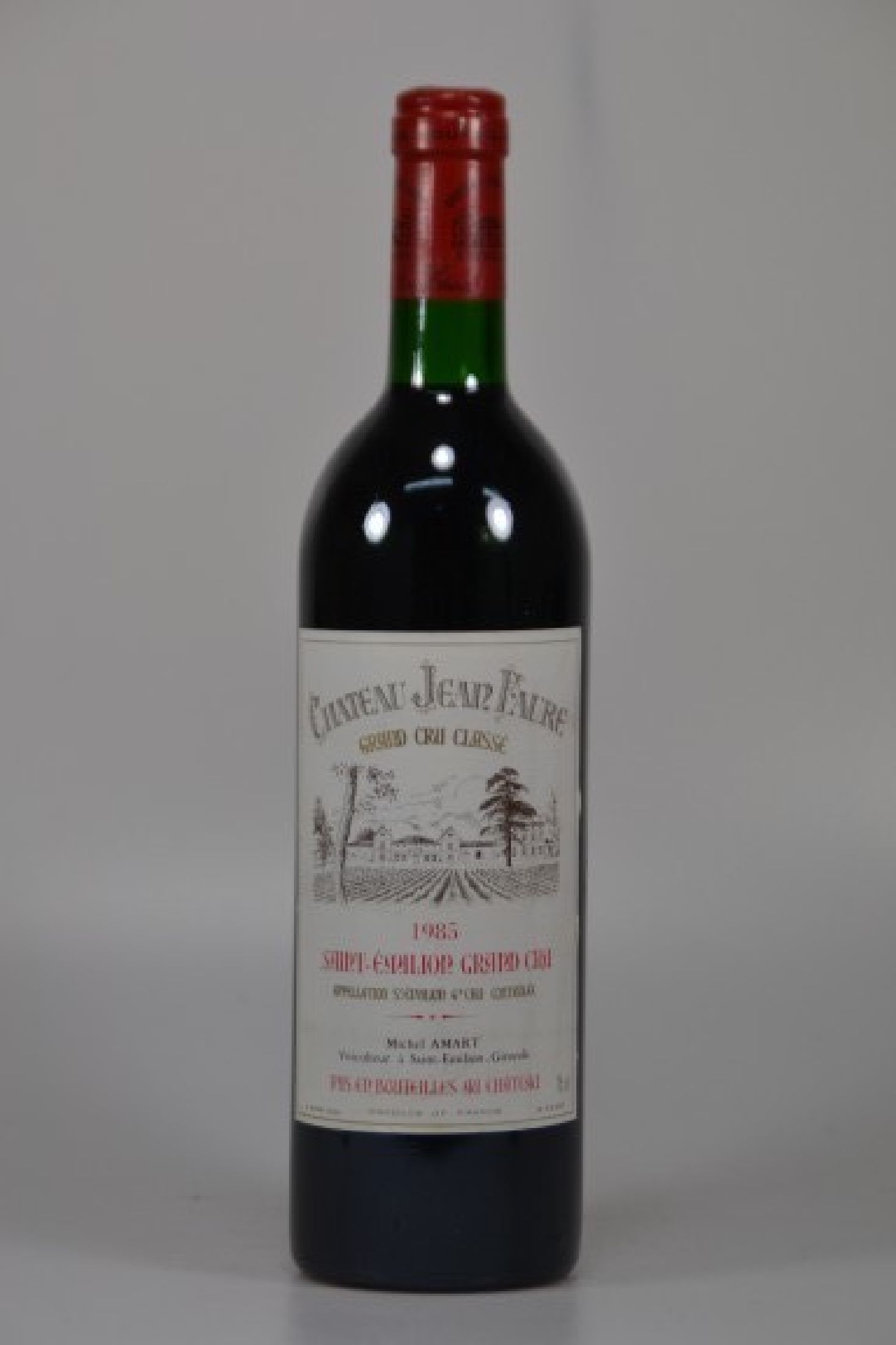 4 Flaschen, 1985 Chateau Jean Faure, Saint-Emilion Grand Cru, Michel Amart, 750ml, Into Neck, unverkostet