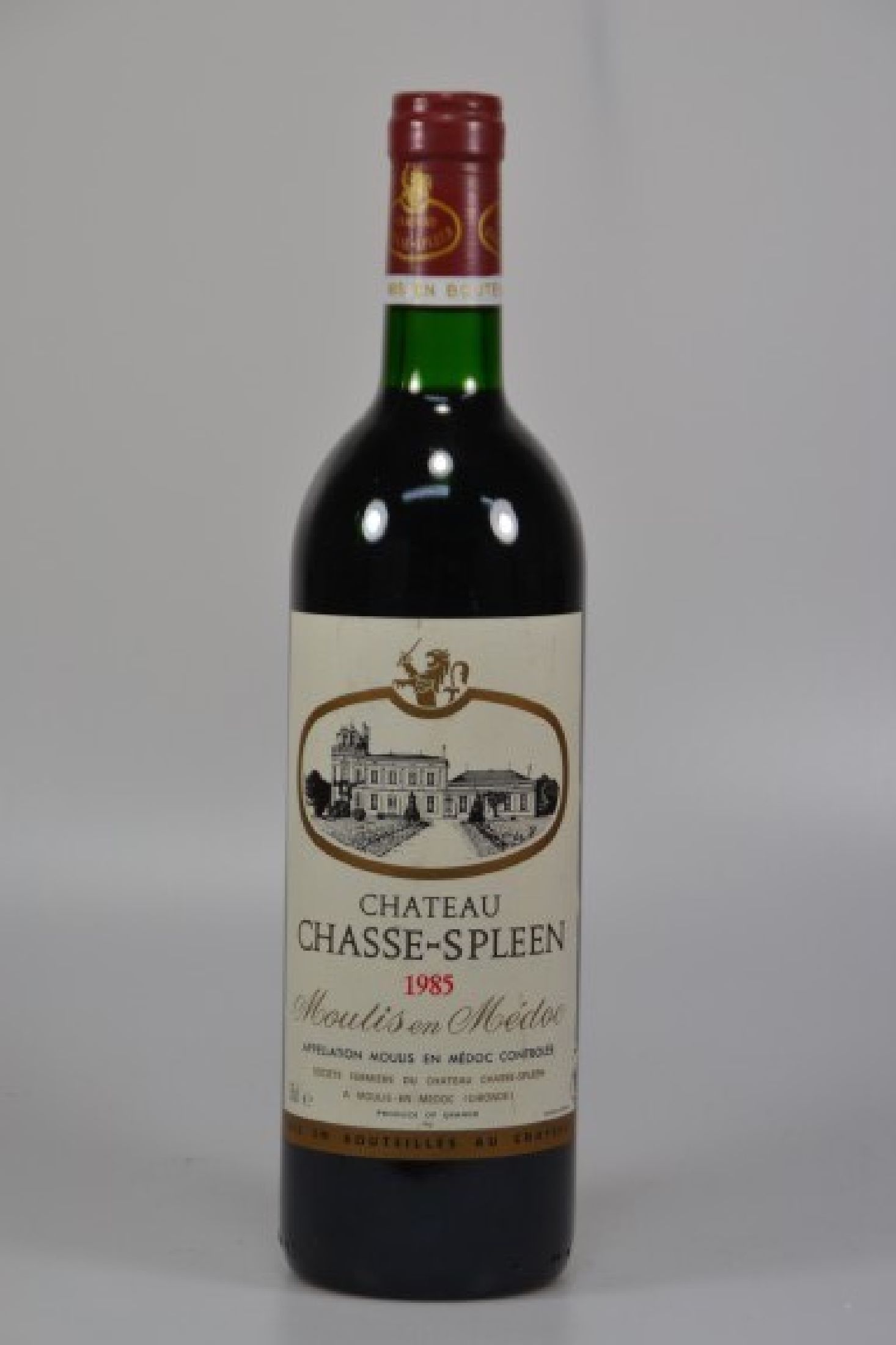1 Flasche, 1985 Chateau Chasse-Spleen, Moulis-en-Medoc, 750ml, Into Neck, unverkostet