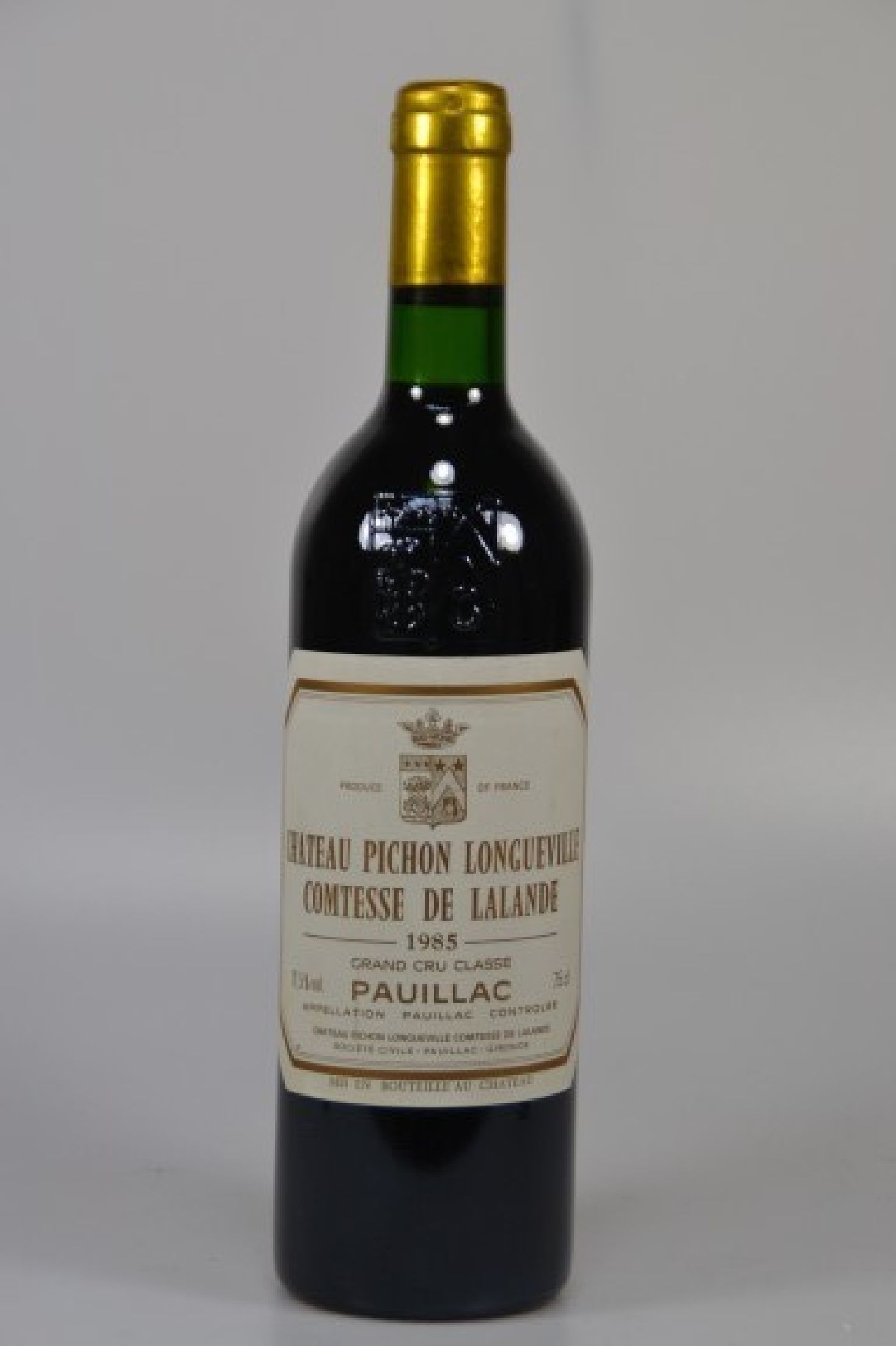 1 Flasche, 1985 Chateau Pichon Longueville - Comtesse de Lalande, Puillac, 750ml, 12,5% Vol., Into Neck, unverkostet