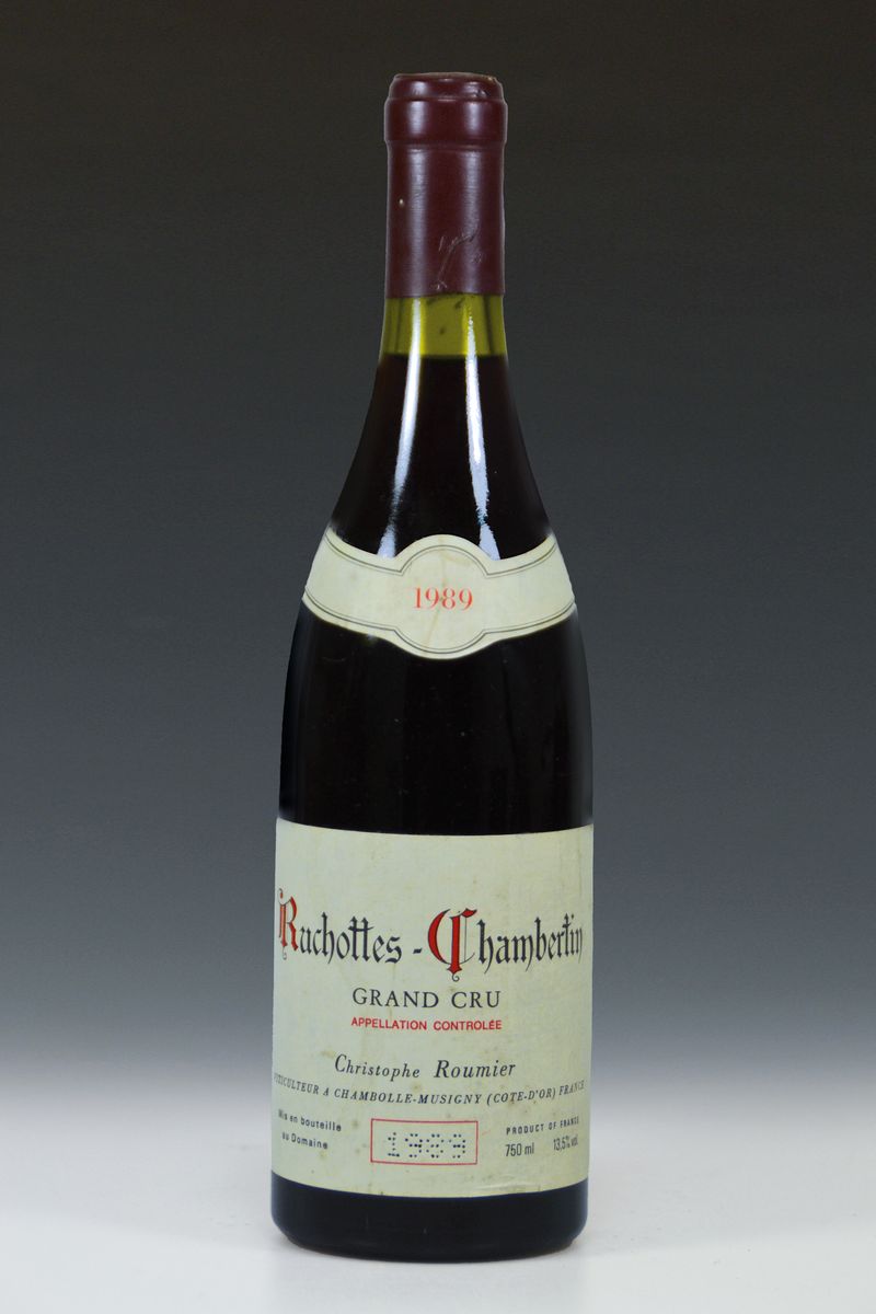 1 Flasche, 1989 Domaine Georges & Christophe Roumier, Ruchottes-Chambertin Grand Cru, Chambolle-Musigny/Cote de Nuits, 750ml, Füllniveau ca. 1,1 cm, ...