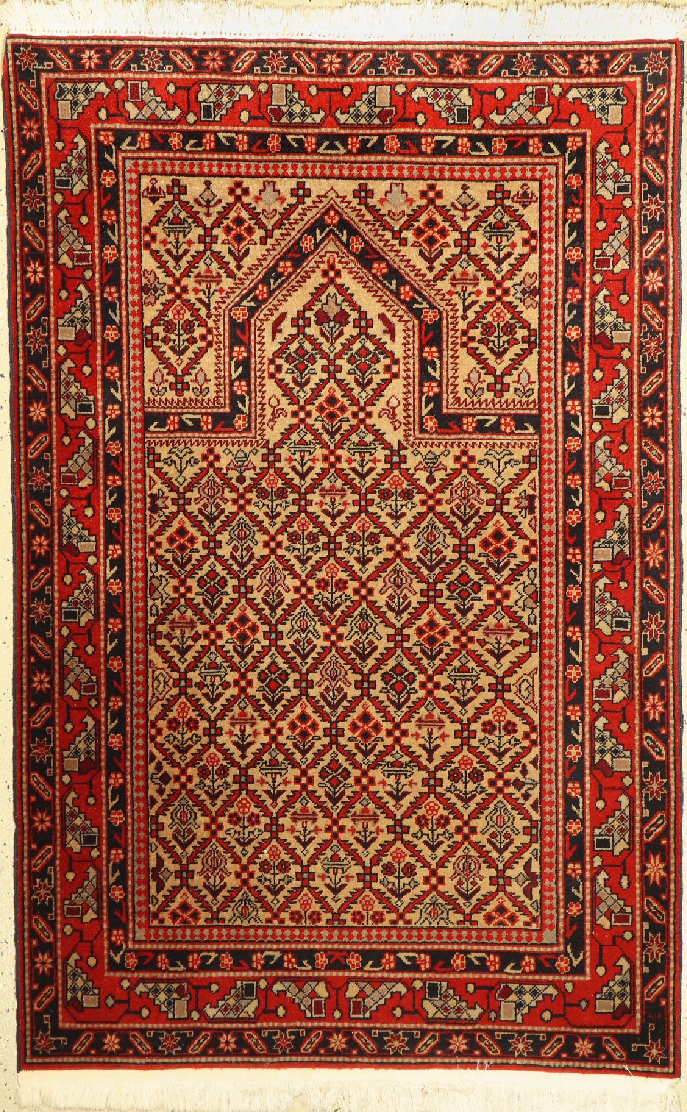 Eriwan Gebeteteppich, Rußland, ca. 50 Jahre, Wolle auf Baumwolle, ca. 156 x 102 cm, EHZ: 2