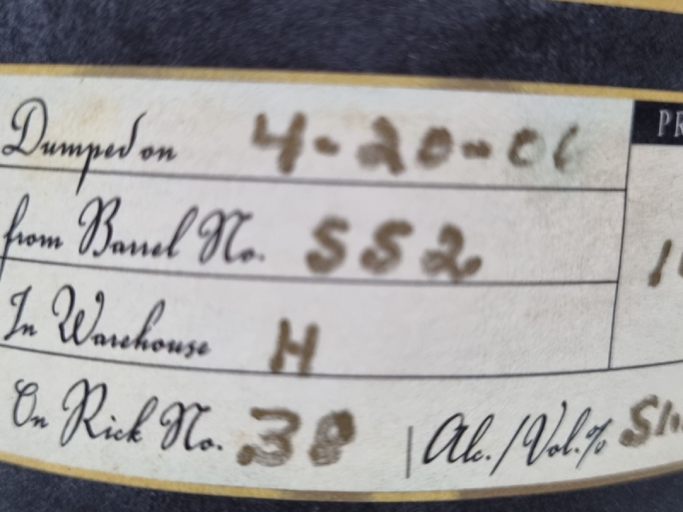 Detail b: 1 Flasche Kentucky Straight Bourbon Whisky, Single Barrel, guter Erhaltungszustand