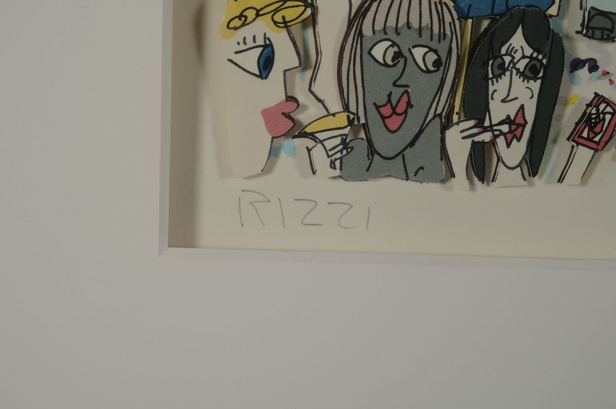 Detail a: James Rizzi, 1950-2011 New York, Studium an der University of Florida in Gainesville, hier: 3D-Grafik "Cafe in Paris" (1989), ...
