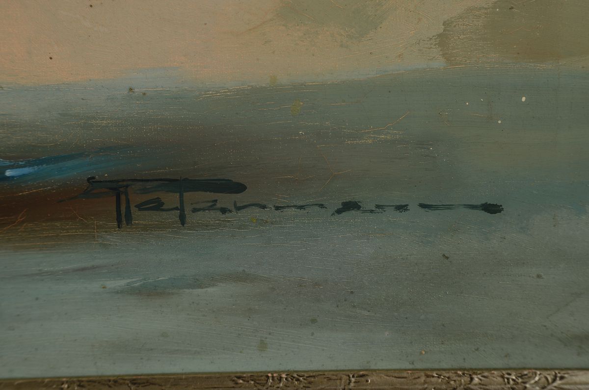 Detail l: Heitzmann, Künstler des 20.Jh., Blumenstillleben, Öl/Lwd, Rahmen, 60x70 cm