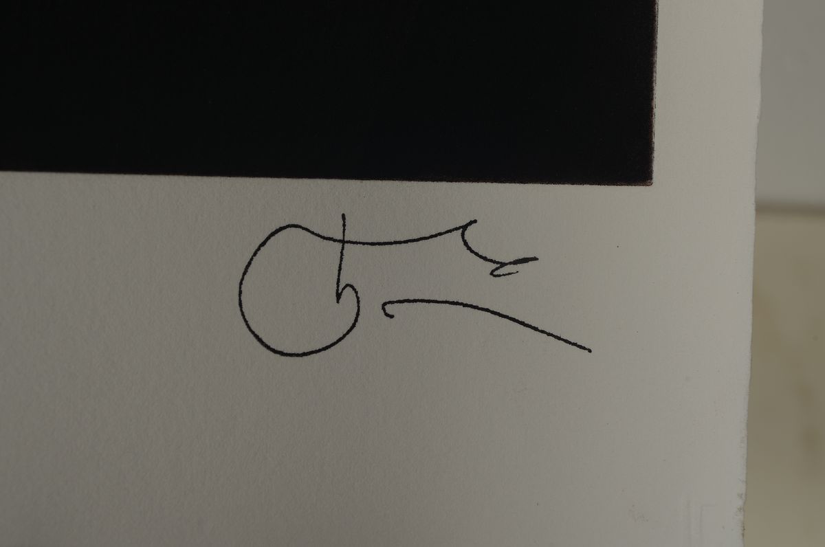 Detail a: Willi Kissmer, 1951-2018, Radierung, "Im grauen Hemd", 1997. re. unten mit Stempelsignatur, verso mit dem Nachlasstempel von Willi Kissmer, ...