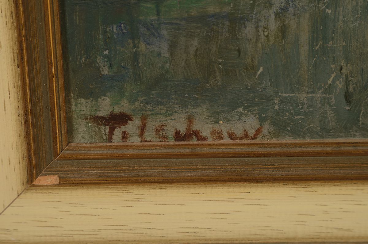 Detail a: Edith Telschow, 1887 Berlin-1974 Wiesbaden, Studium an der Akademie Berlin, Mitglied im Reichsverband bildender Künstler und im Deutschen Künstler ...