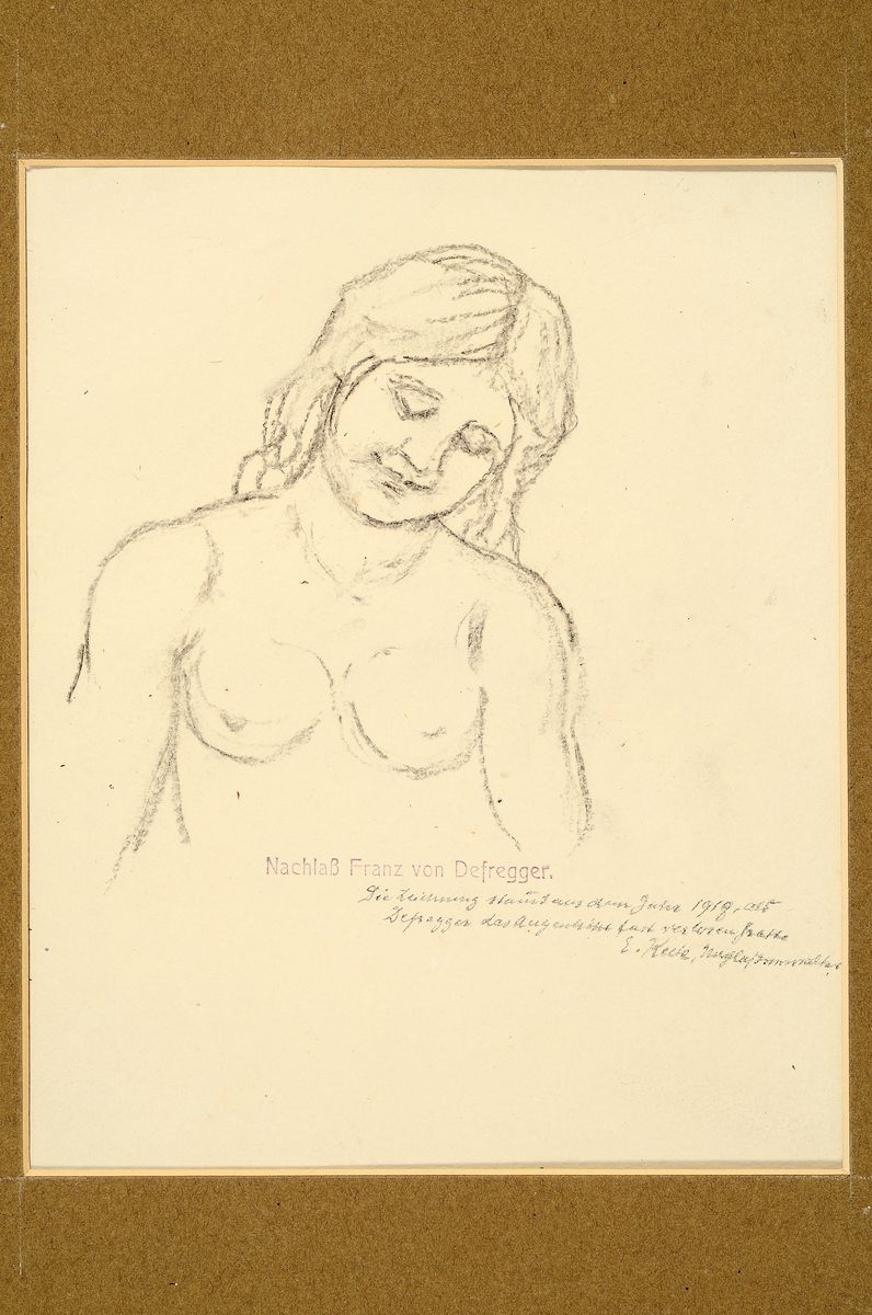Detail k: Franz von Defregger, 1835 Ederhof/Osttirol - 1921 München, Studium an der Akademie München und der Ecole des beaux-arts Paris, Mitarbeit im Atelier ...