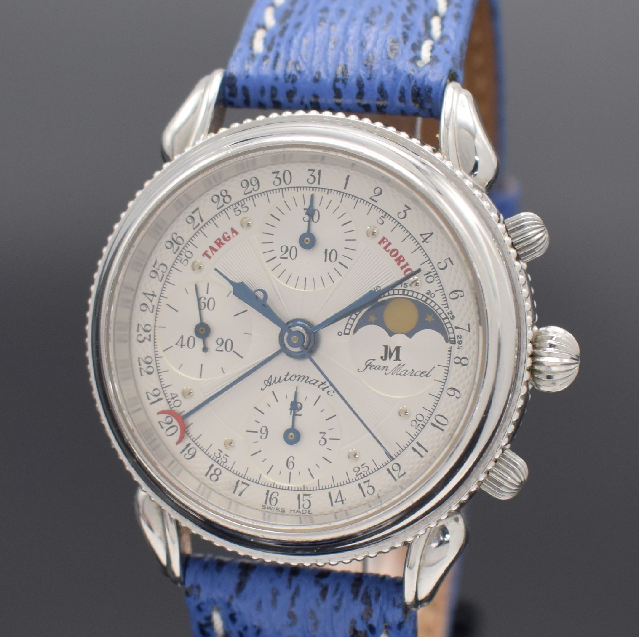 Detail a: JEAN MARCEL auf 356 Stück limitierter Armbandchronograph "Targa Florio" Referenz 160.107, Automatik, Schweiz um 2000, beids. vergl. ...