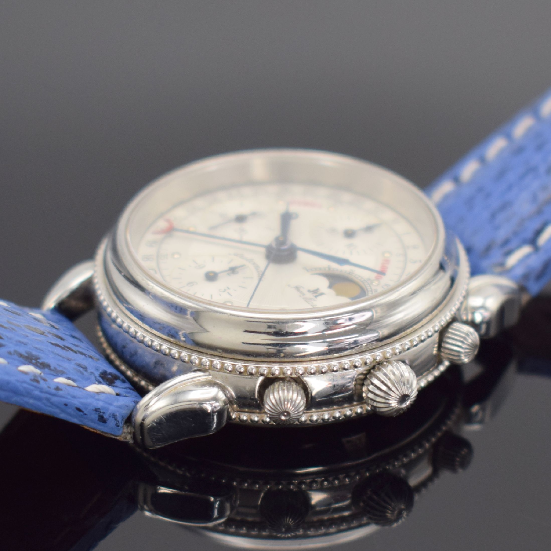 Detail b: JEAN MARCEL auf 356 Stück limitierter Armbandchronograph "Targa Florio" Referenz 160.107, Automatik, Schweiz um 2000, beids. vergl. ...