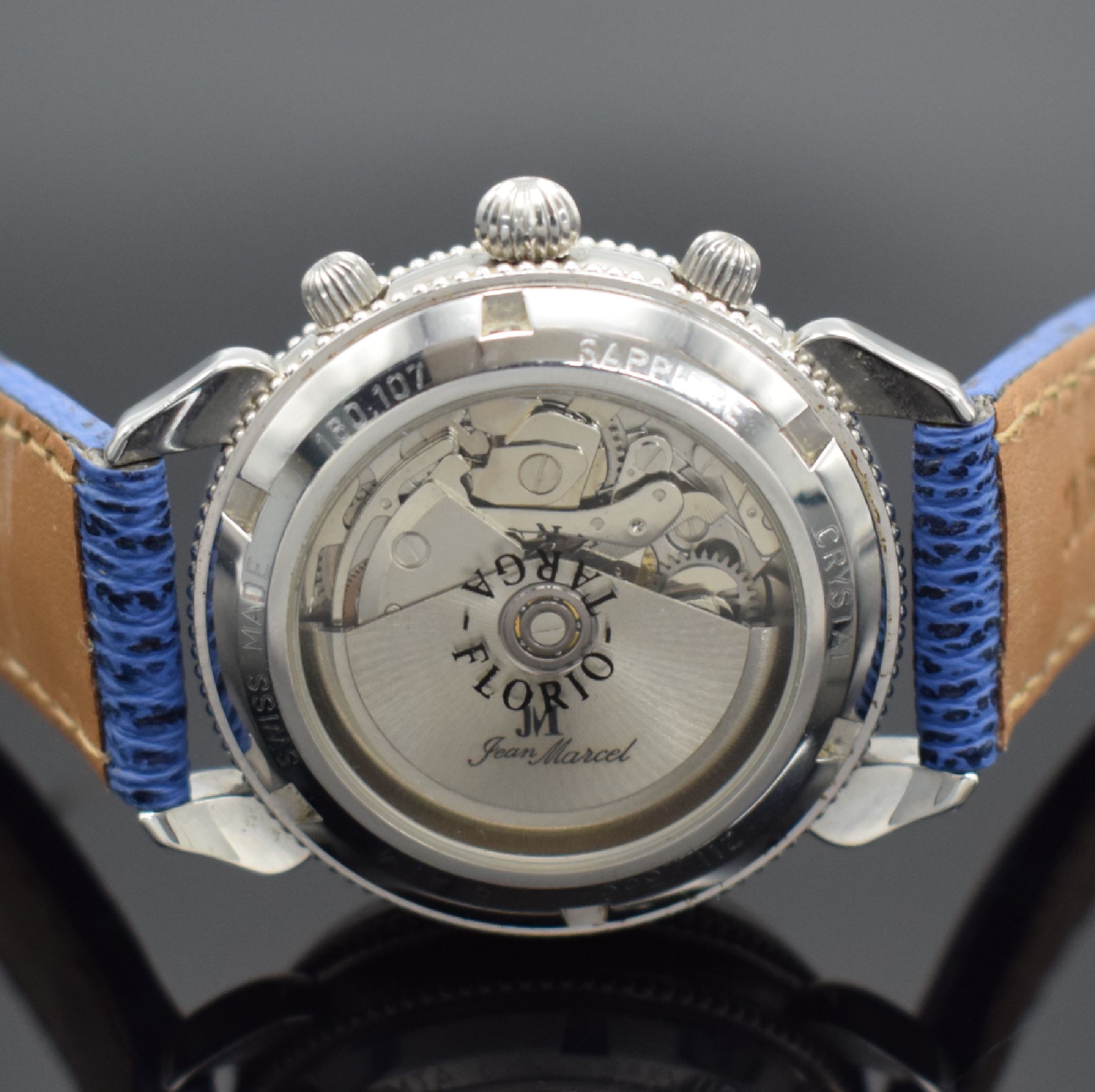 Detail c: JEAN MARCEL auf 356 Stück limitierter Armbandchronograph "Targa Florio" Referenz 160.107, Automatik, Schweiz um 2000, beids. vergl. ...