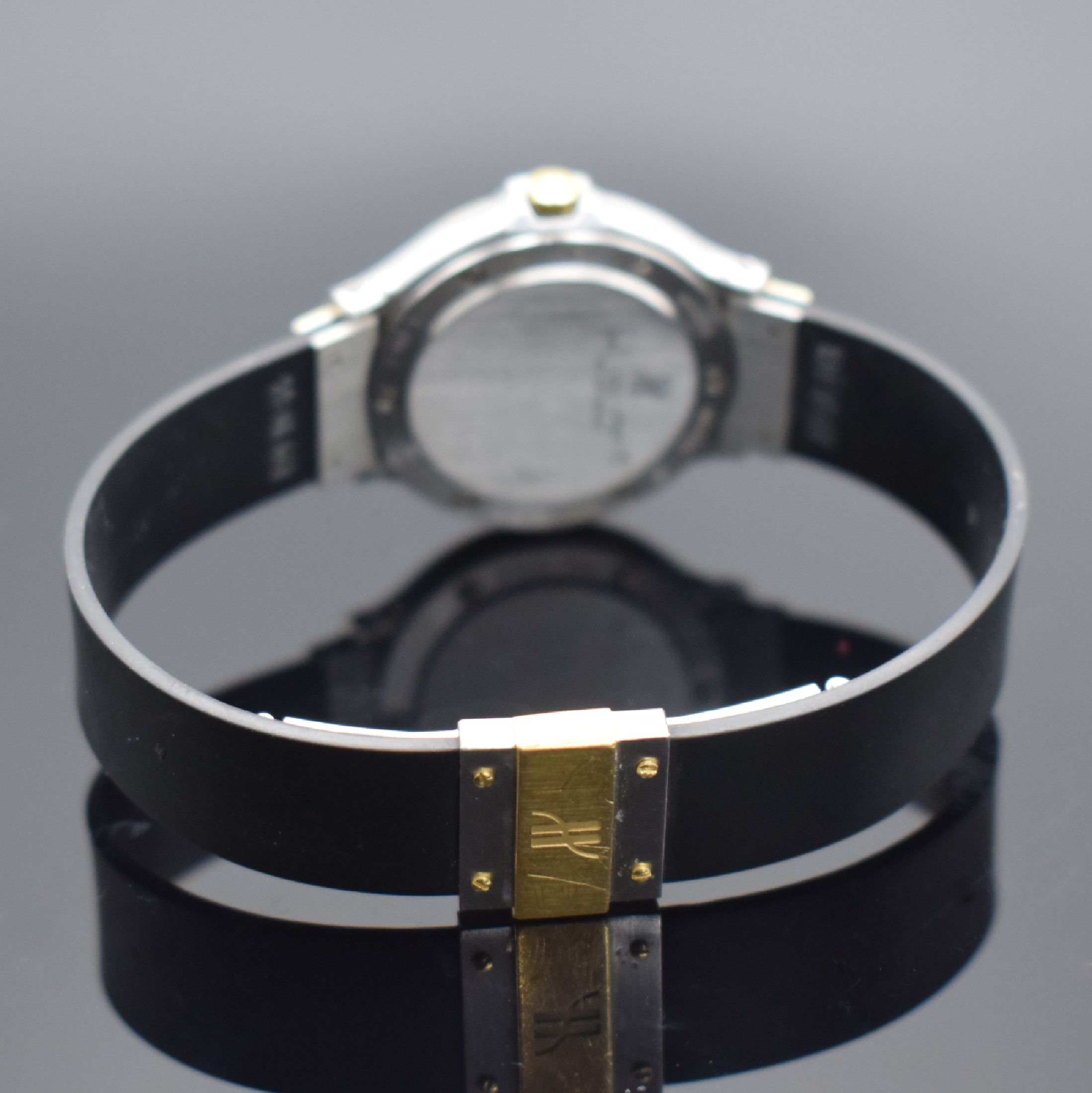 Detail f: Set 2 HUBLOT Classic MDM Armbanduhren in Stahl/Gold kombiniert Referenz 1391 100 2 & 1401 100 2, Schweiz um 1989, quarz, Böden 6 -fach verschr., ...