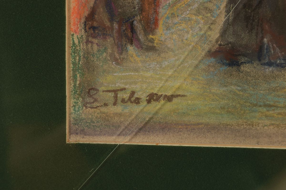 Detail c: Edith Telschow, 1887 Berlin-1974 Wiesbaden, Studium an der Akademie Berlin, Mitglied im Reichsverband bildender Künstler und im Deutschen Künstler ...