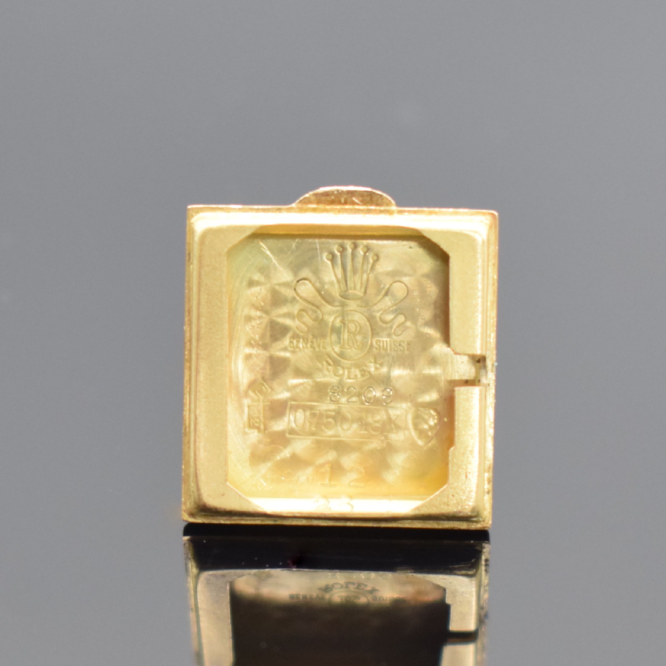 Detail f: ROLEX Precision ausgefallene Damenarmbanduhr in GG 750/000 Referenz 8209, Schweiz um 1955, Handaufzug, 2-teil. Geh., Boden aufgedr., orig. GG 750/000 ...