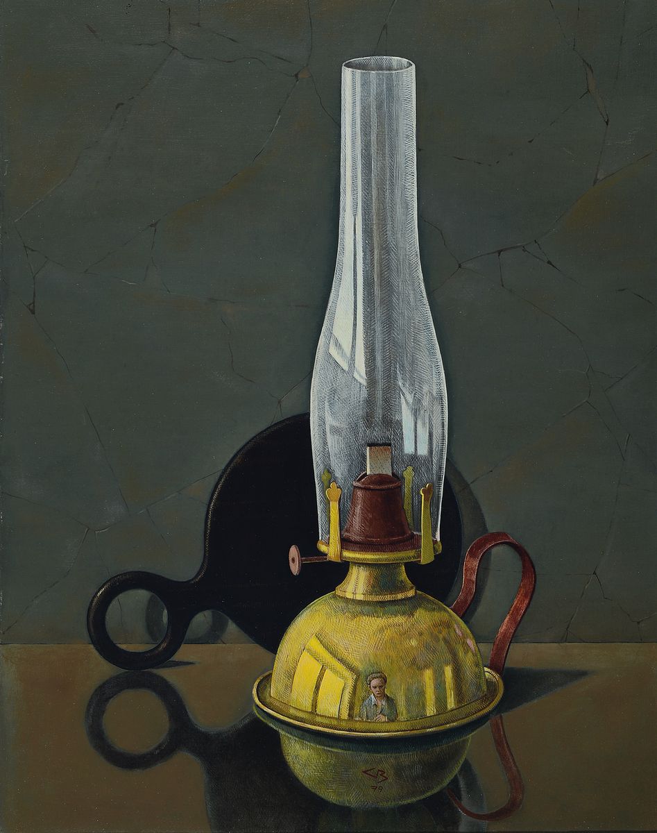 Günther Blau, 1922 Elberfeld - 2007 Marburg,, Öl/Malplatte, dat. 79, der Künstler studierte in München und Karlsruhe und lebte u. arbeitete in ...