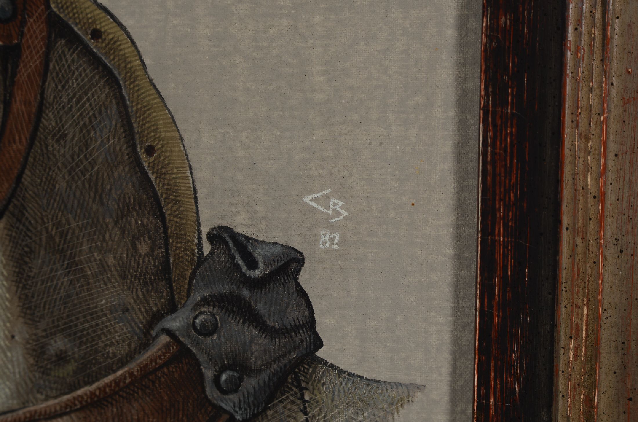 Detail a: Günther Blau, 1922 Elberfeld - 2007 Marburg, der Künstler studierte in München und Karlsruhe und lebte u. arbeitete in Marburg, bekannt für seine ...