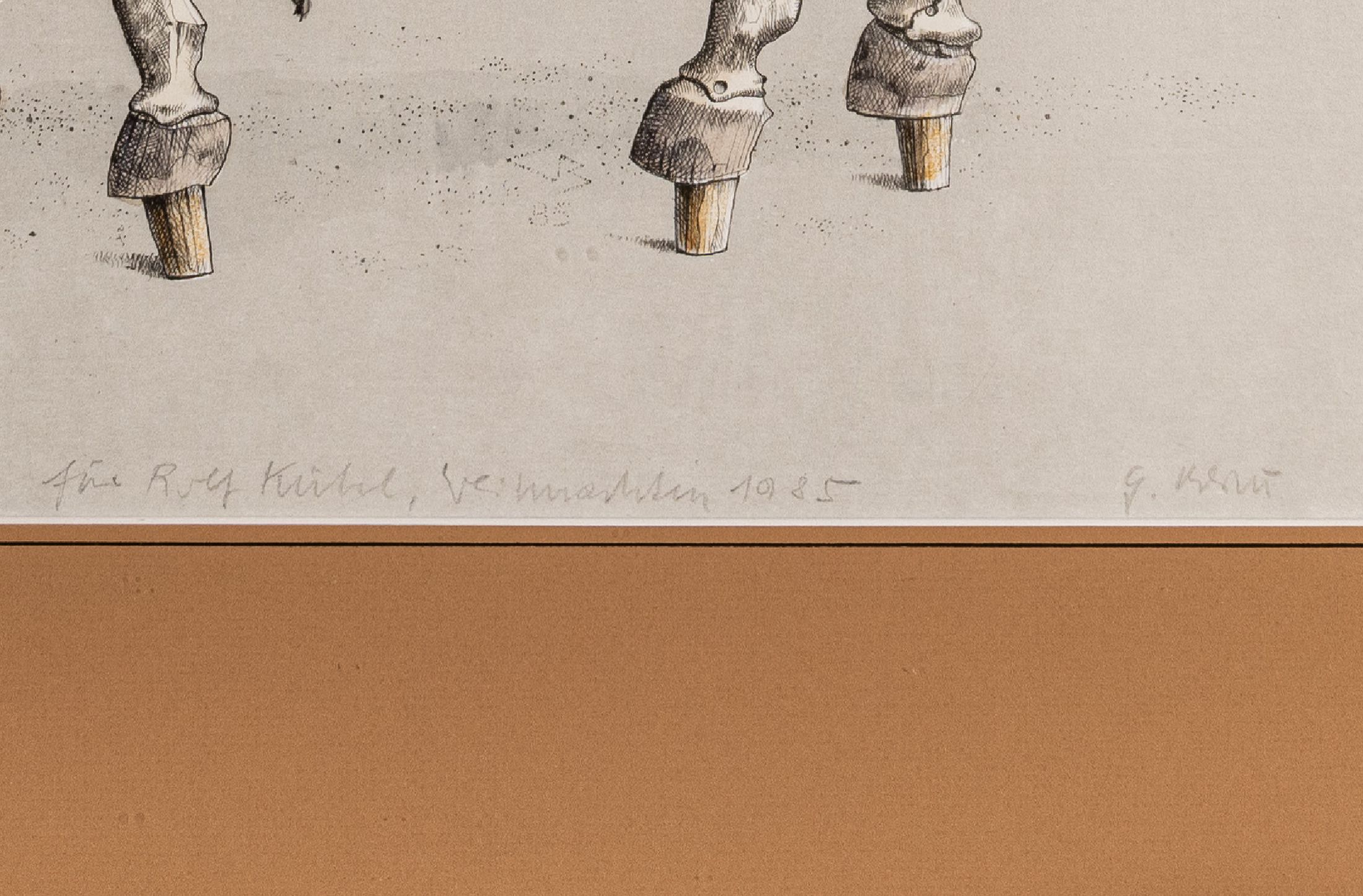 Detail a: Günther Blau, 1922 Elberfeld - 2007 Marburg, der Künstler studierte in München und Karlsruhe und lebte u. arbeitete in Marburg, bekannt für seine ...