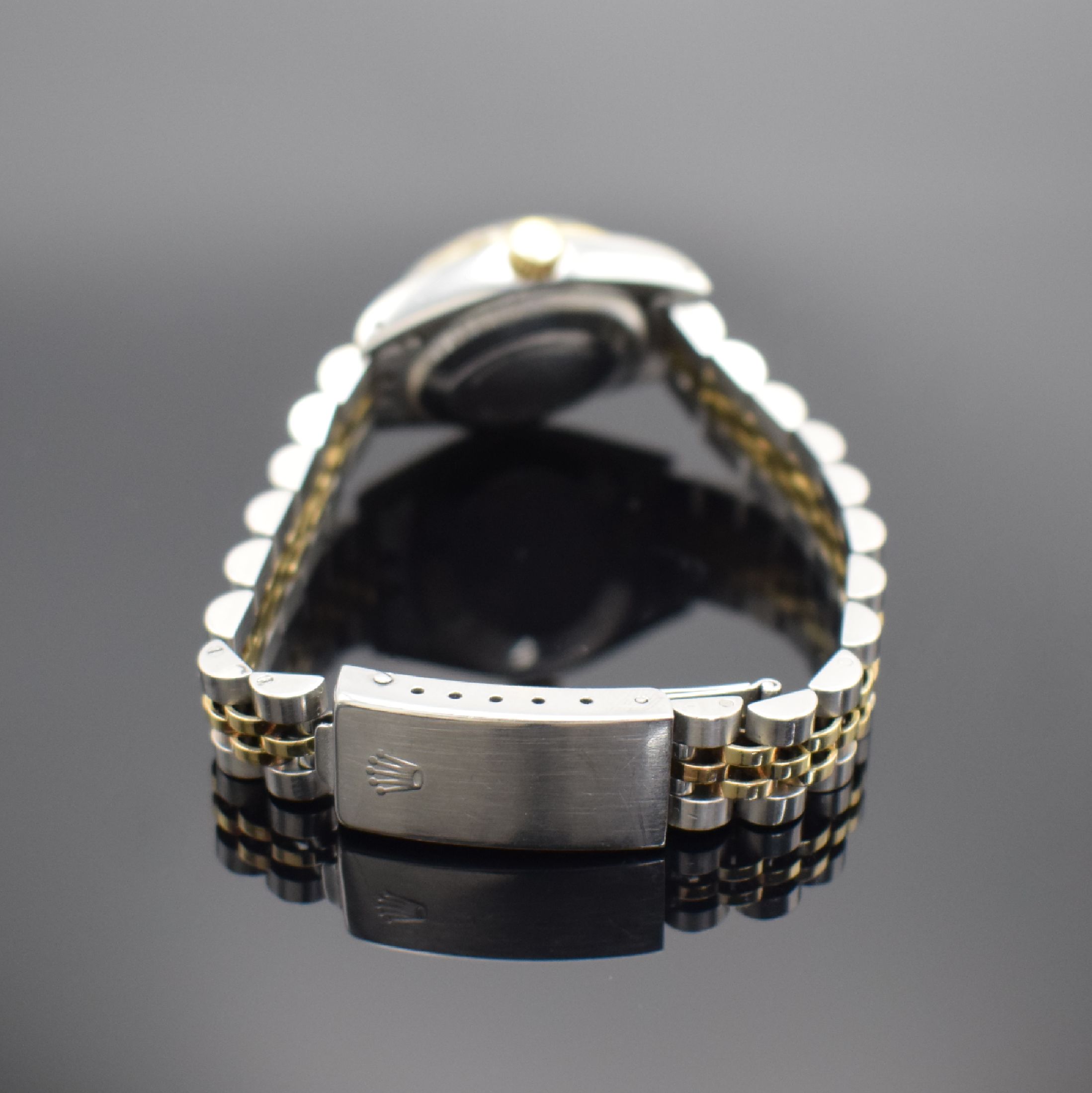 Detail b: ROLEX Damenarmbanduhr Oyster Perpetual Date Referenz 6917, Schweiz verk. lt. beil. Pap. 03/1981, Automatik, Edelstahlgeh. inkl. Jubileeband, ...