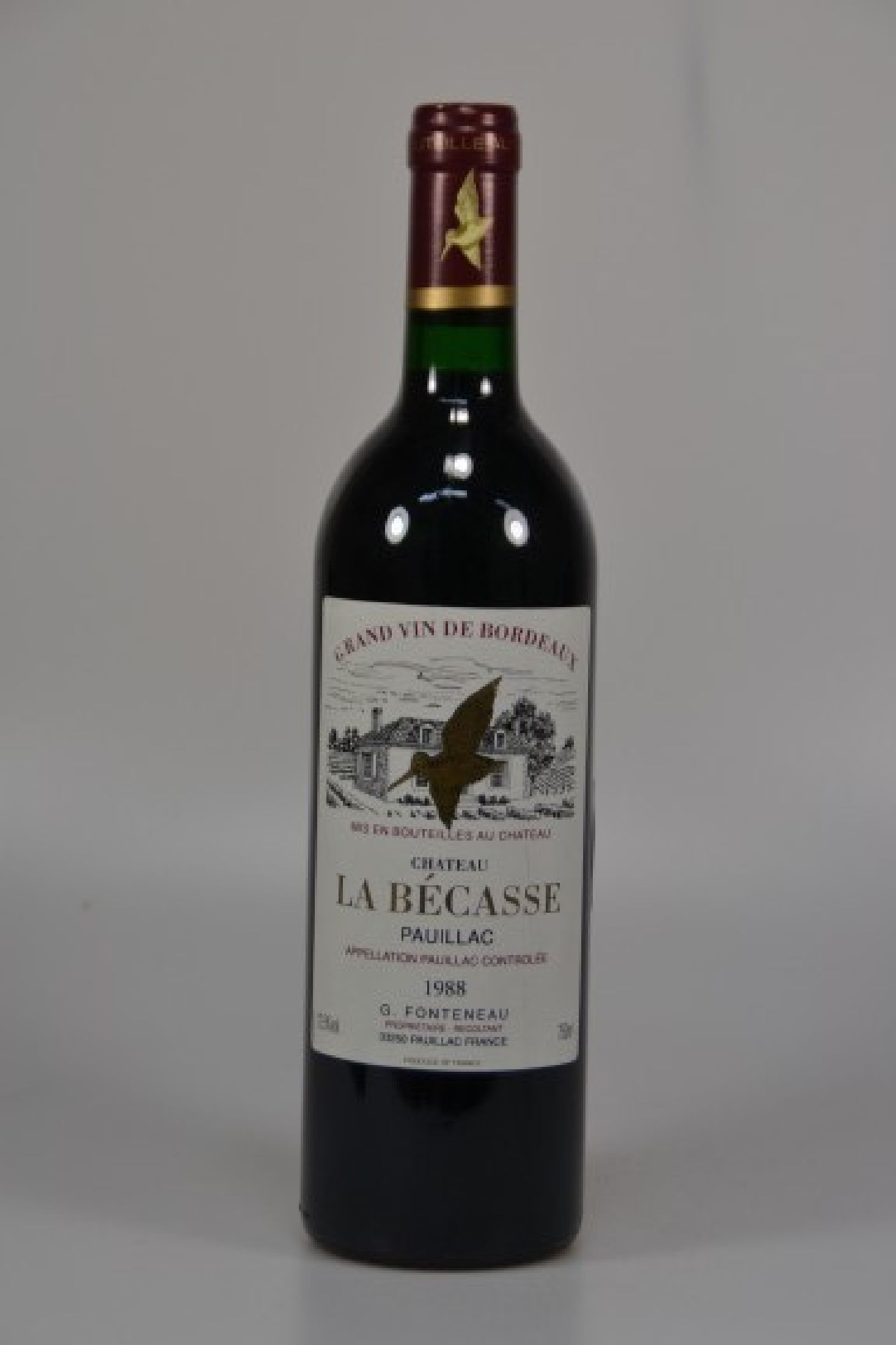 6 Flaschen Chateau La Becasse, verschiedene Jahrgänge, Pauillac, 2x 1988, 2x 1989, 2x1990, je 750ml, 12,5% Vol., mind. Into Neck, unverkostet,