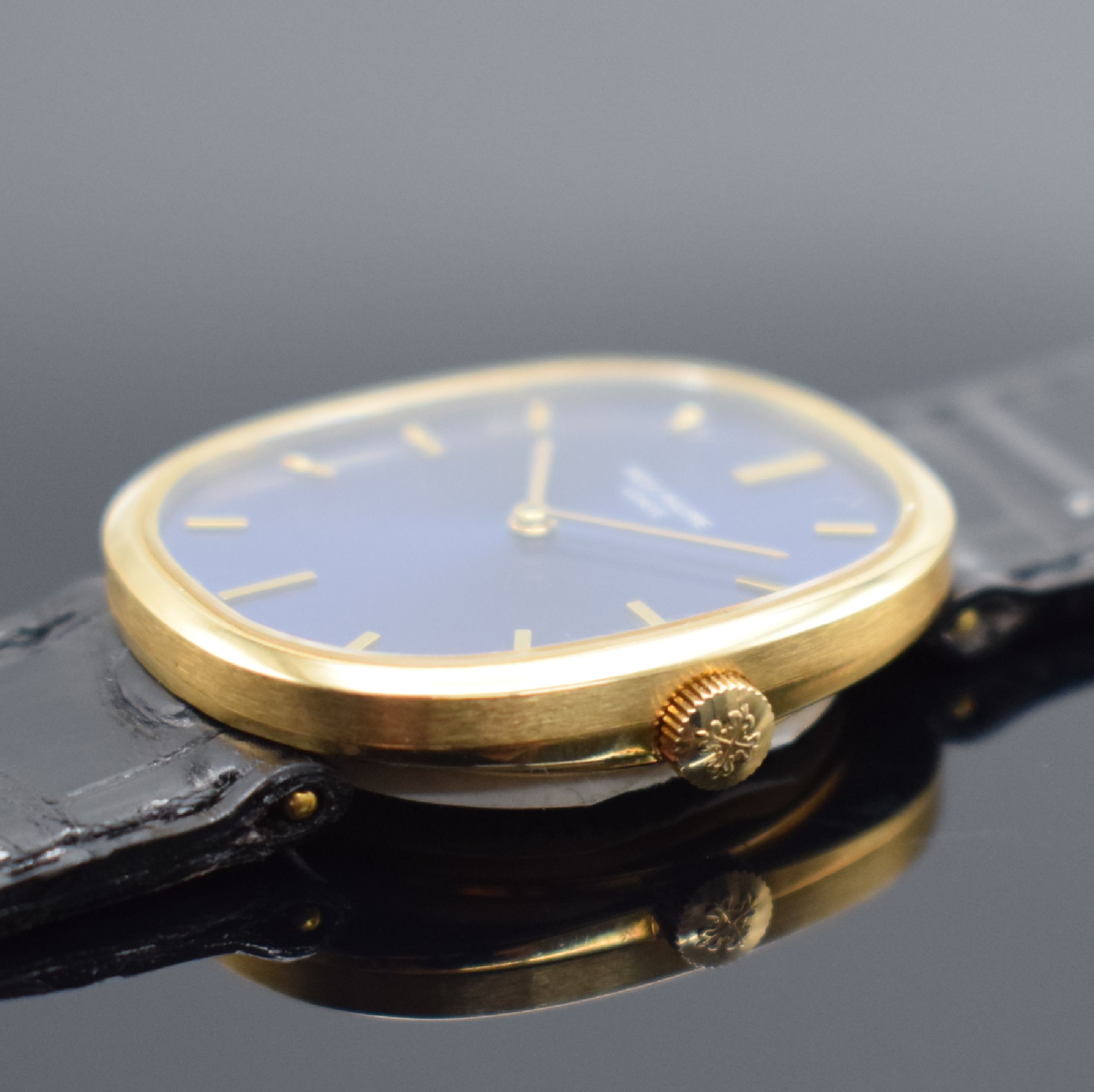 Detail c: PATEK PHILIPPE Ellipse d´Or Armbanduhr in GG 750/000 Referenz 3548J, Schweiz um 2000, Handaufzug, ovales, 3-tlg. Geh., Boden & Glasrand aufgedr., ...