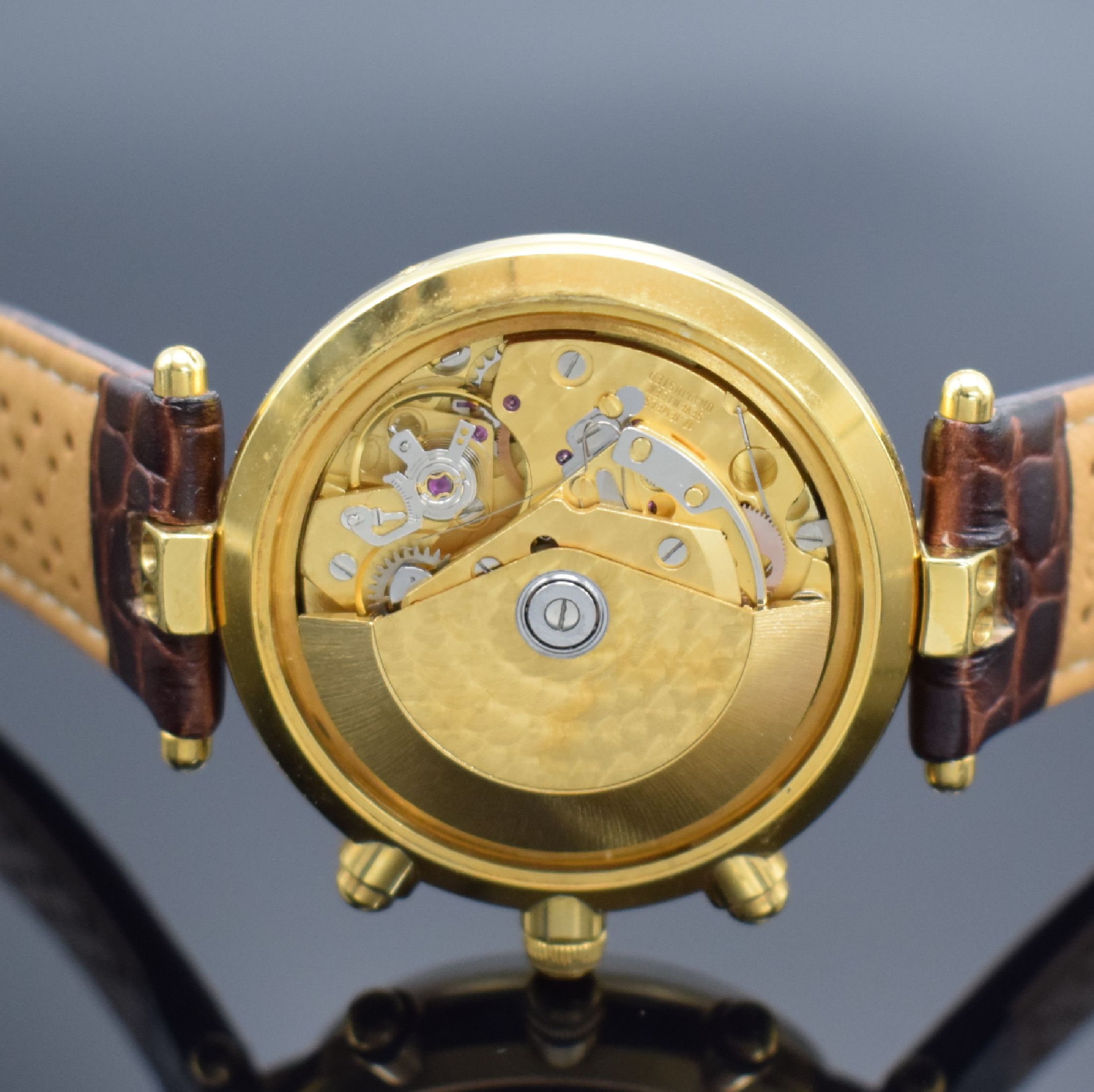 Detail f: EBERHARD & CO auf 999 Stück limitierter Armbandchronograph Edition Hommage A.L. Perrelet, Schweiz verk. lt. beil. Pap. 06/1990, Automatik, verg. ...