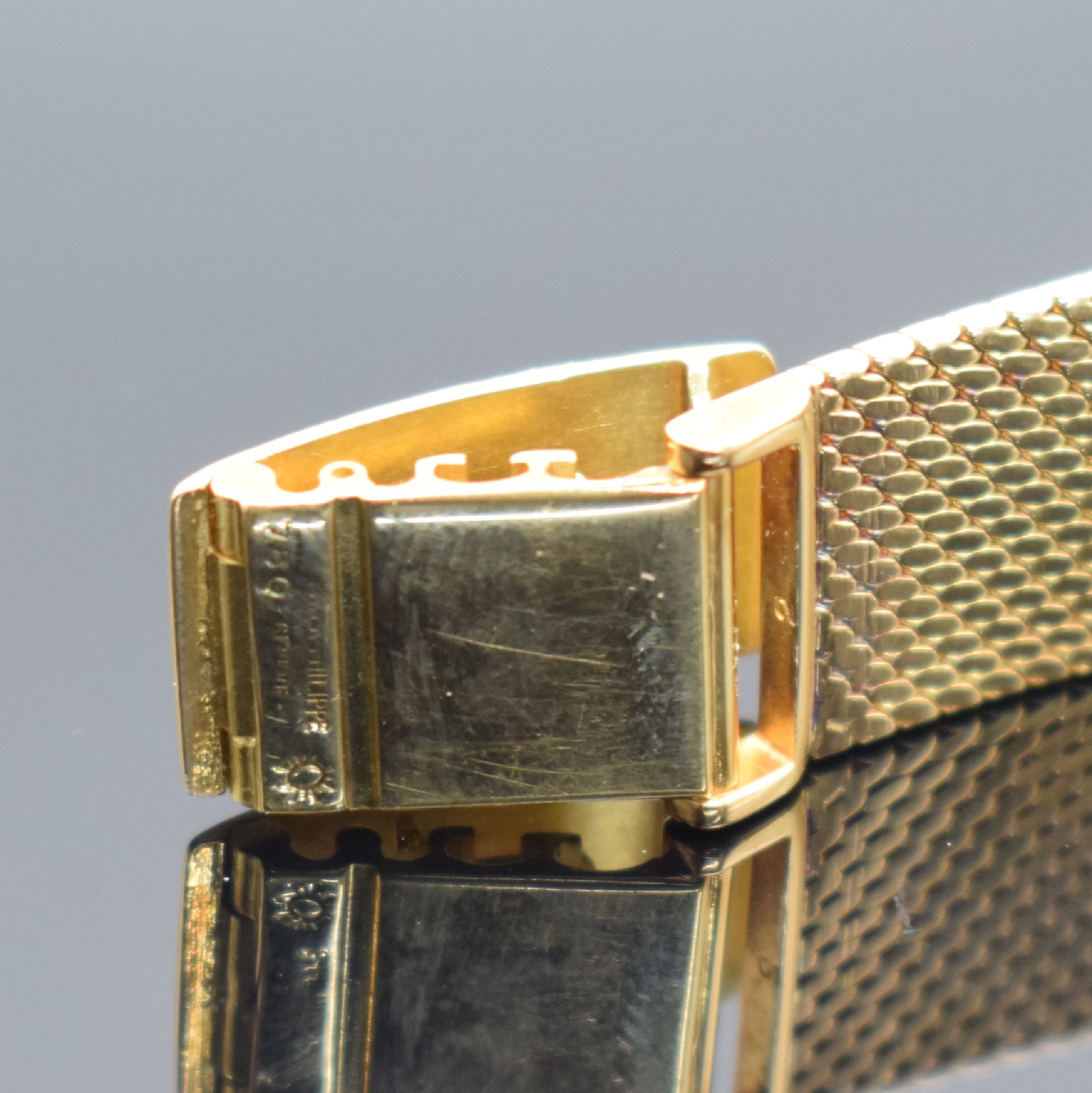 Detail c: PATEK PHILIPPE Damenarmbanduhr in GG 750/000 Referenz 3285/50J, Schweiz um 1960, Handaufzug, Boden 4-fach verschr. (1x Schraube neutr. ers.), orig. ...
