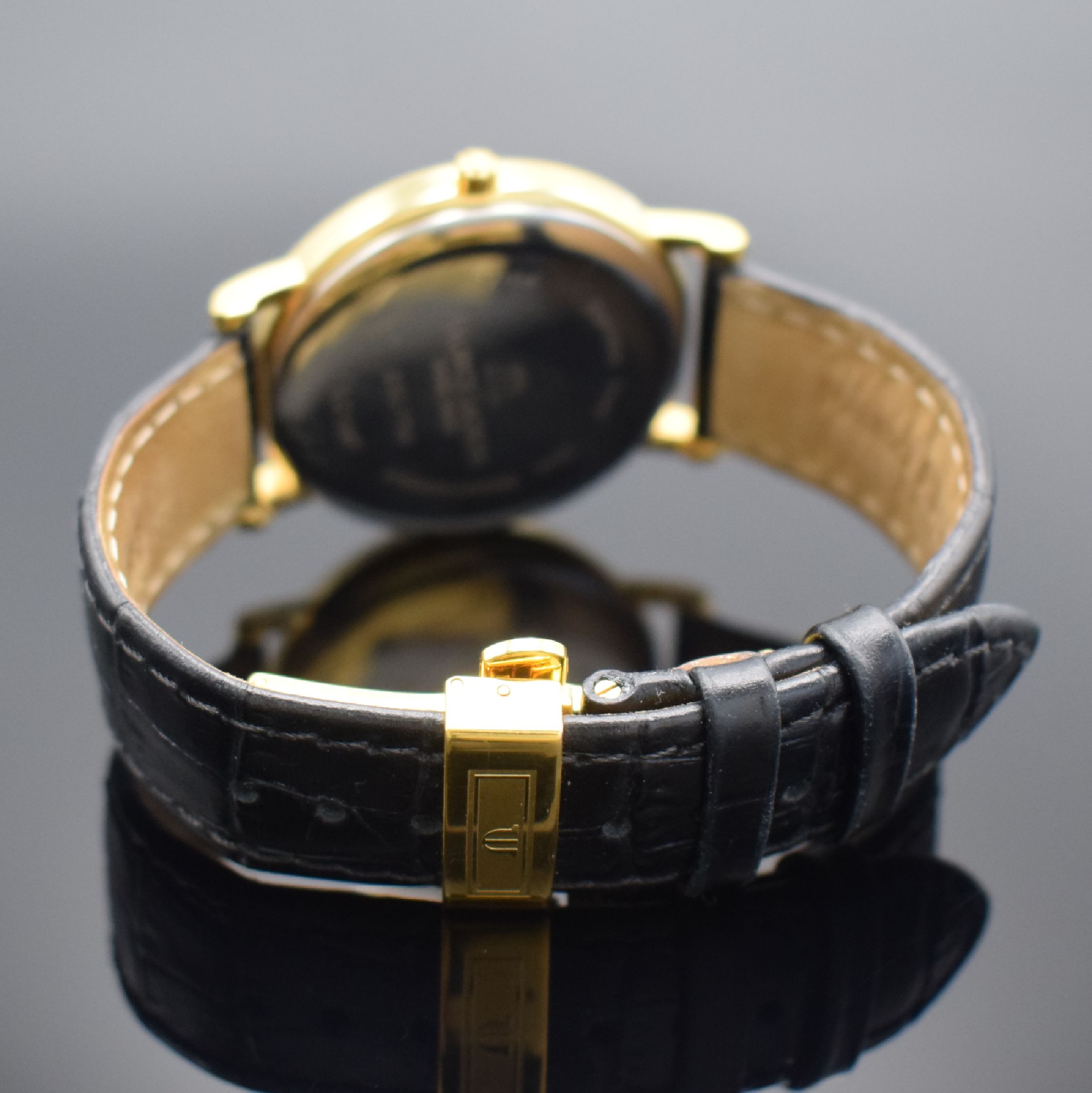 Detail b: MAURICE LACROIX auf 750 Stück limitierte Herrenarmbanduhr Referenz LC 1067, quarz, Schweiz um 2005, verg. Edelstahlgeh. inkl. orig. Lederband m. ...