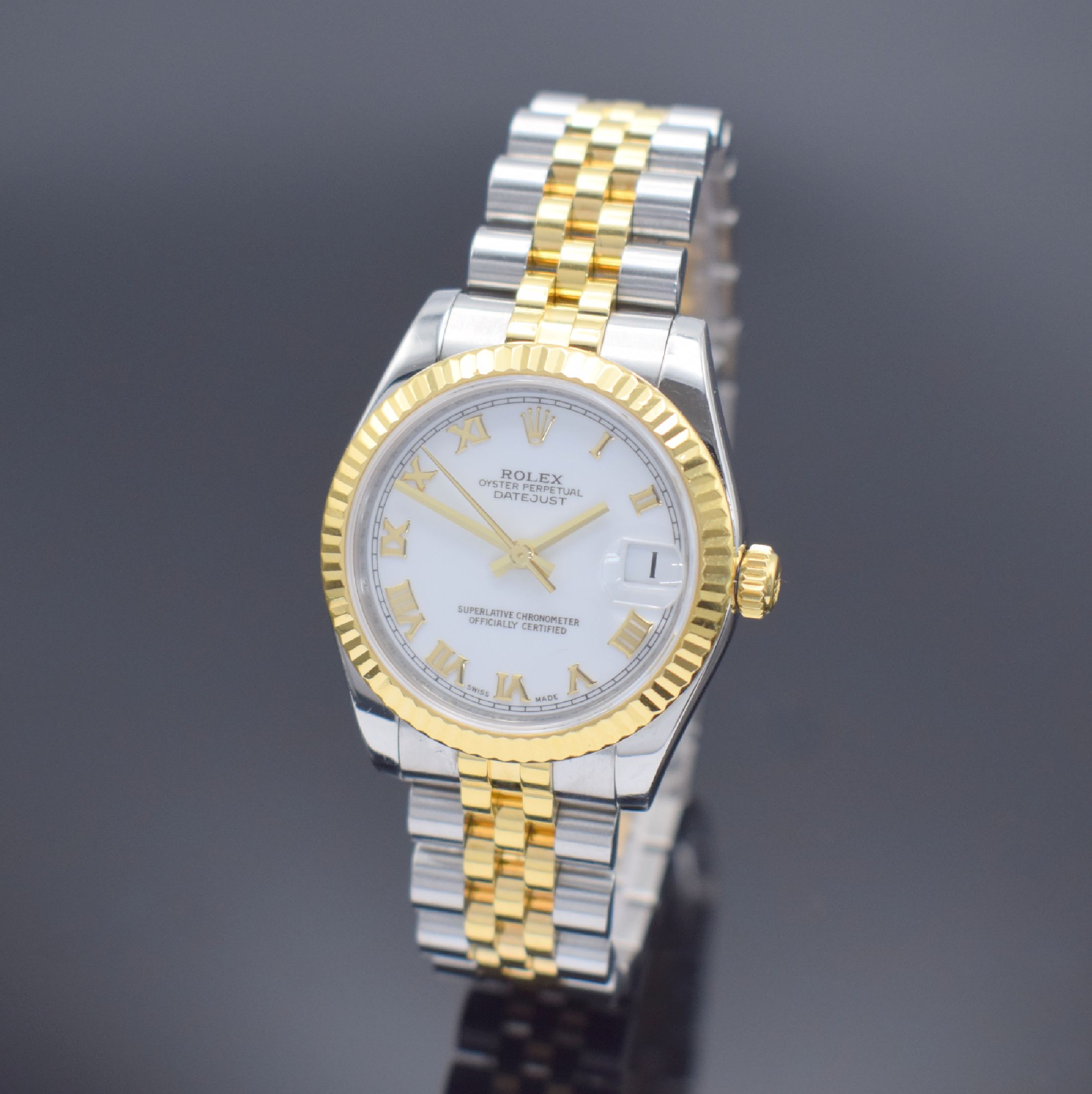 ROLEX Damenarmbanduhr Datejust 31 Referenz 178273, Automatik, LC 100, Z-Serie, Chronometer der Superlative in Edelstahl/Gold kombiniert inkl. ...