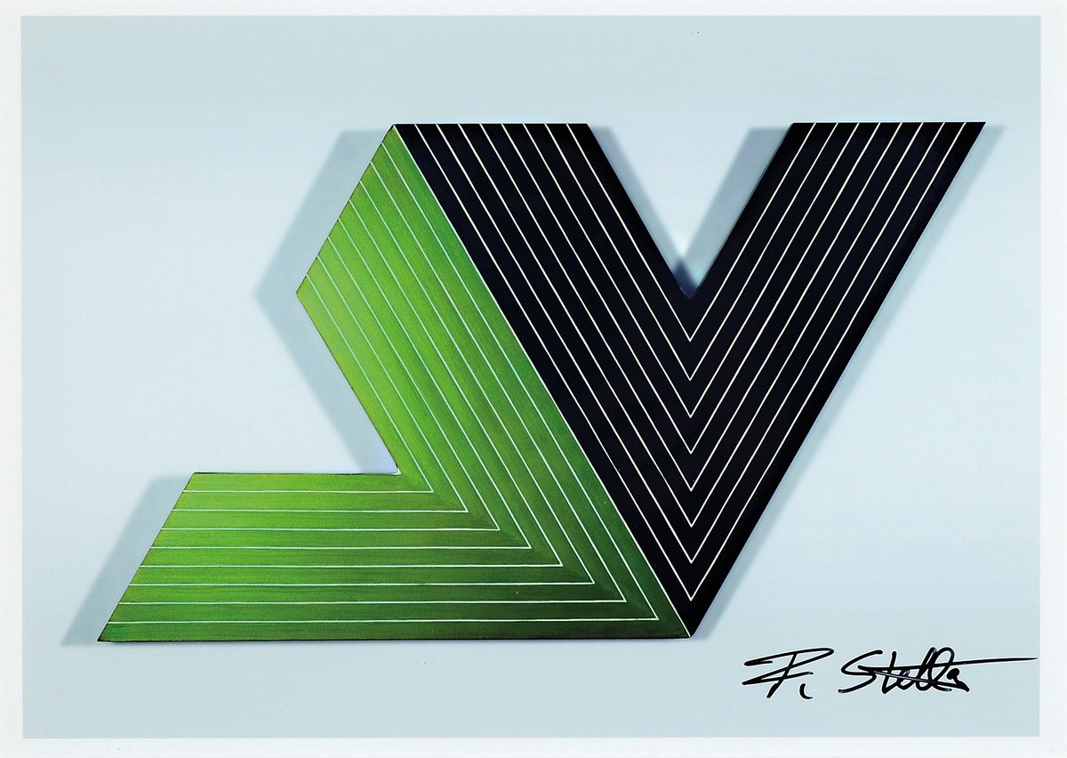 Frank Stella, geb. 1936, "Ifafa", digitaler Fotoabzug 2012 (nicht limitiert), Gefälligkeitssignatur, unter Plexiglas gerahmt , gesamt ca. ...