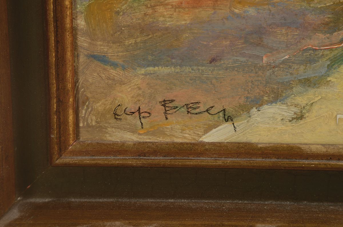 Detail a: Kopie nach Beck, Anfang 20. Jh., Straßenansicht, Öl/Pappe, li. u. signiert, ca. 50 x 44 cm
