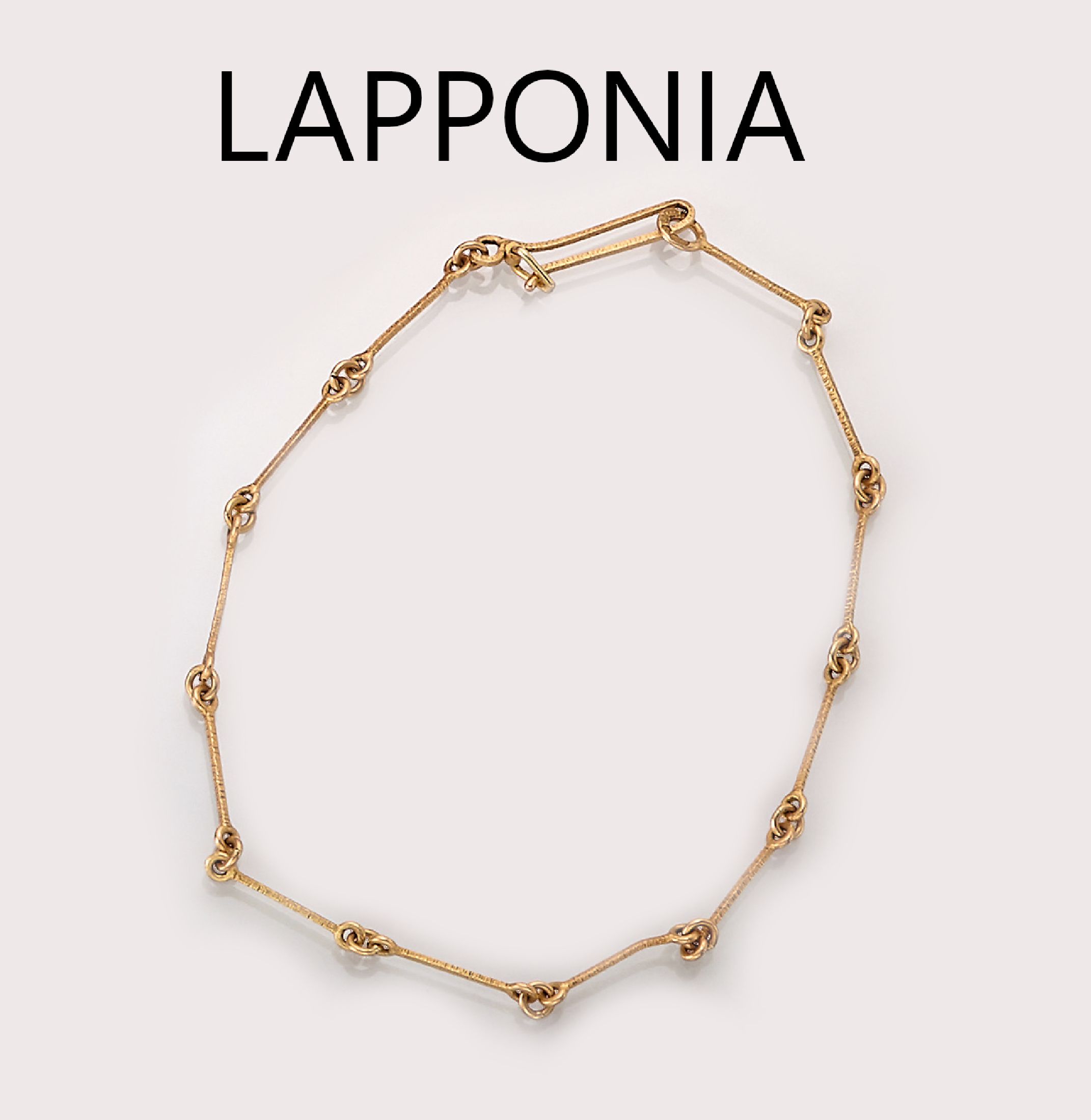 14 kt Gold LAPPONIA Armband, GG 585/000, Finland 1990, längliche Glieder, Oberfläche strukturiert, L. ca. 18 cm, sign.