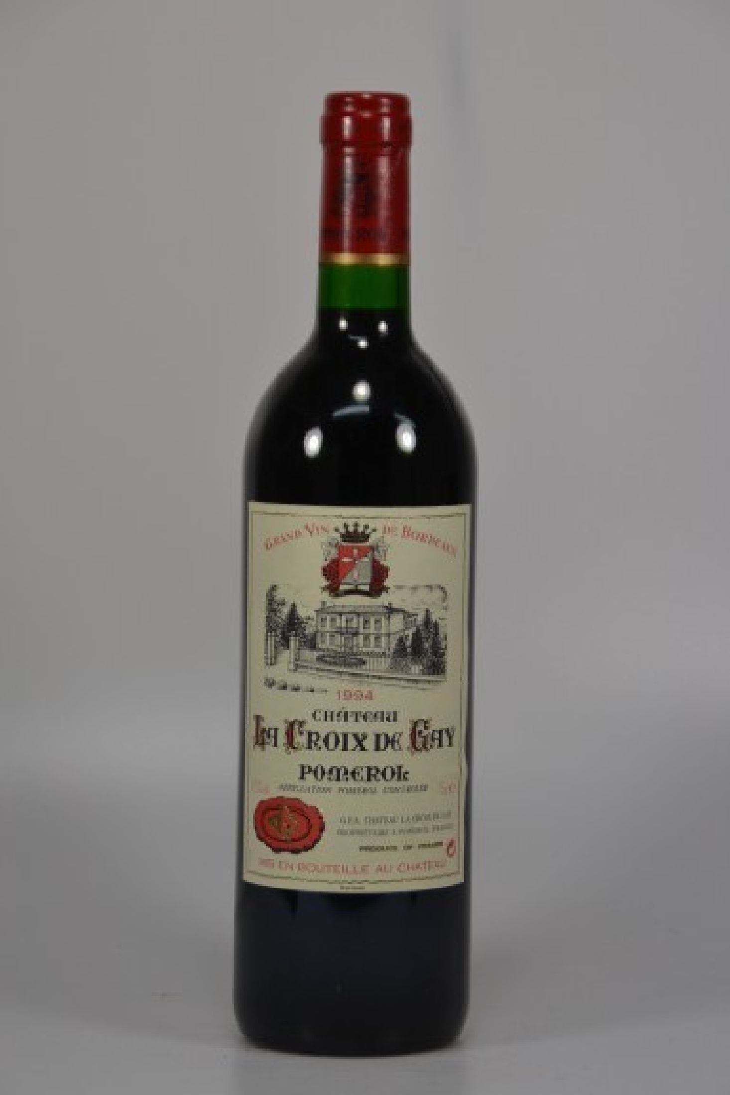 6 Flaschen 1994 Chateau La Croix de Gay, Pomerol, je 750ml, 12,5% Vol. unverkostet, Into Neck/High Fill