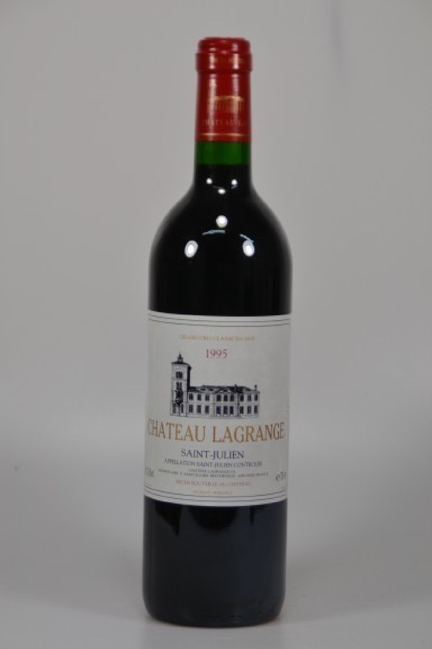6 Flaschen 1995 Chateau Lagrange, Saint- Julien, 750ml, 12,5% Vol., Into Neck, unverkostet, 90 Parker-Punkte