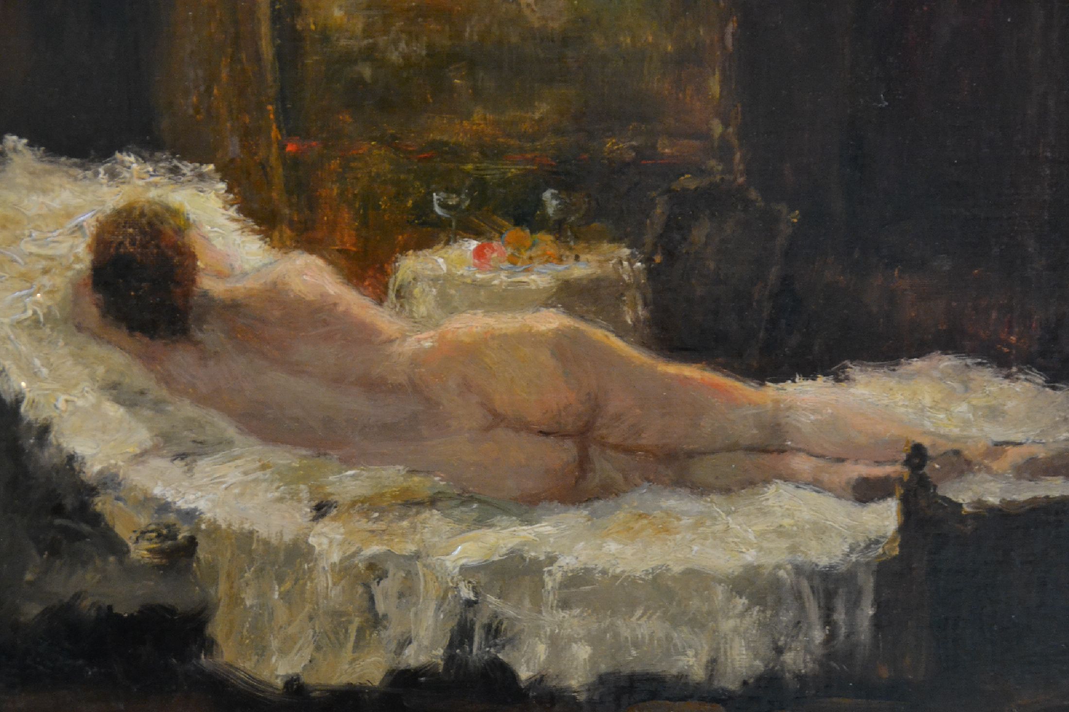 Detail b: Otto Pippel, 1878 Lodz - 1960 Planegg, 1896 Studium in Straßburg und an den Akademien Karlsruhe und Dresden, atmosphärisch beleuchtete ...