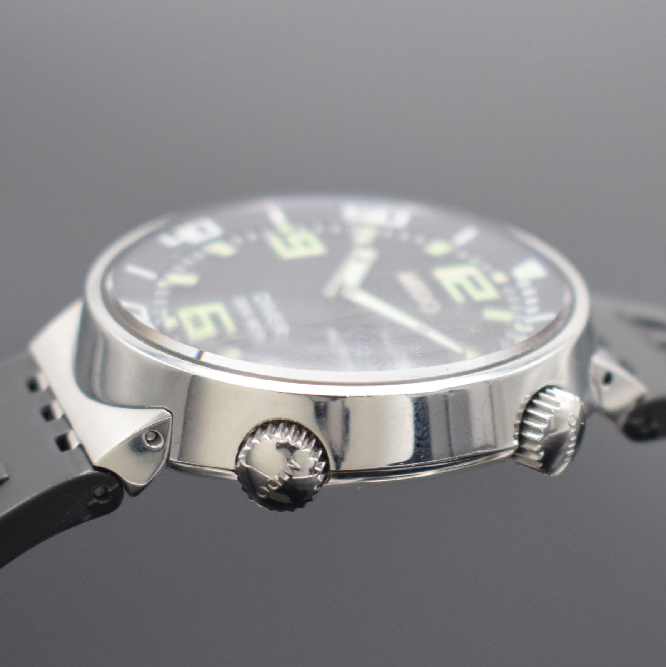 Detail c: MIDO All Dial Diver Herrenarmbanduhr, Schweiz um 2013, Automatik, Ref. 8370-A, verschr., beids. vergl. Gehäuse in Edelstahl, Kautschukband m. ...