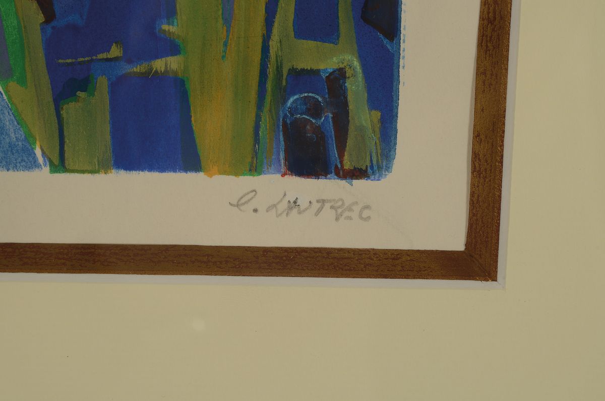 Detail a: Lucien Lautrec, 1909 Nimes-1991 Paris, Kunststudium u.a. in Nimes, bekannter französischer Maler und Vertreter der nichtfigurativen Bewegung der ...