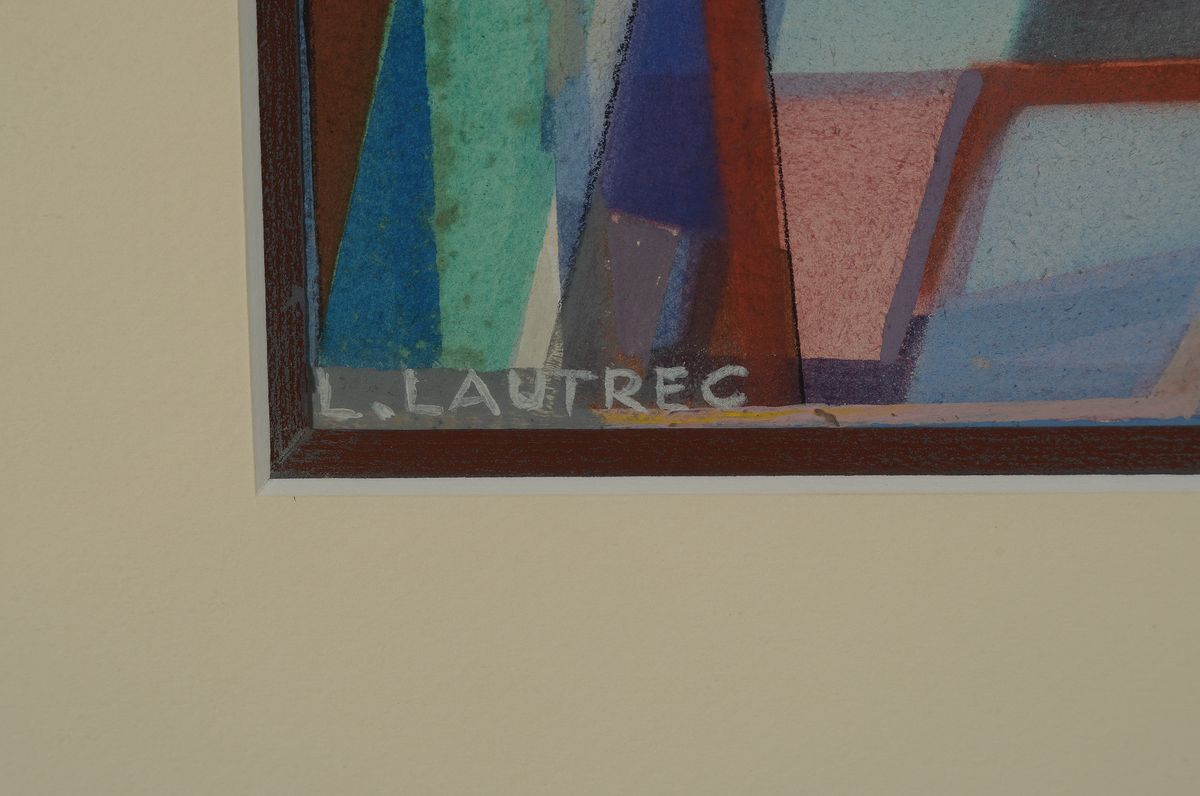 Detail a: Lucien Lautrec, 1909 Nimes-1991 Paris, Kunststudium u.a. in Nimes, bekannter französischer Maler und Vertreter der nichtfigurativen Bewegung der ...
