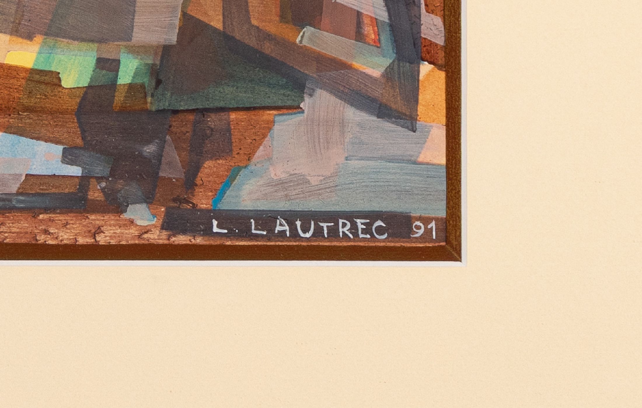 Detail a: Lucien Lautrec, 1909 Nimes-1991 Paris, Kunststudium u.a. in Nimes, bekannter französischer Maler und Vertreter der nicht figurativen Bewegung der ...